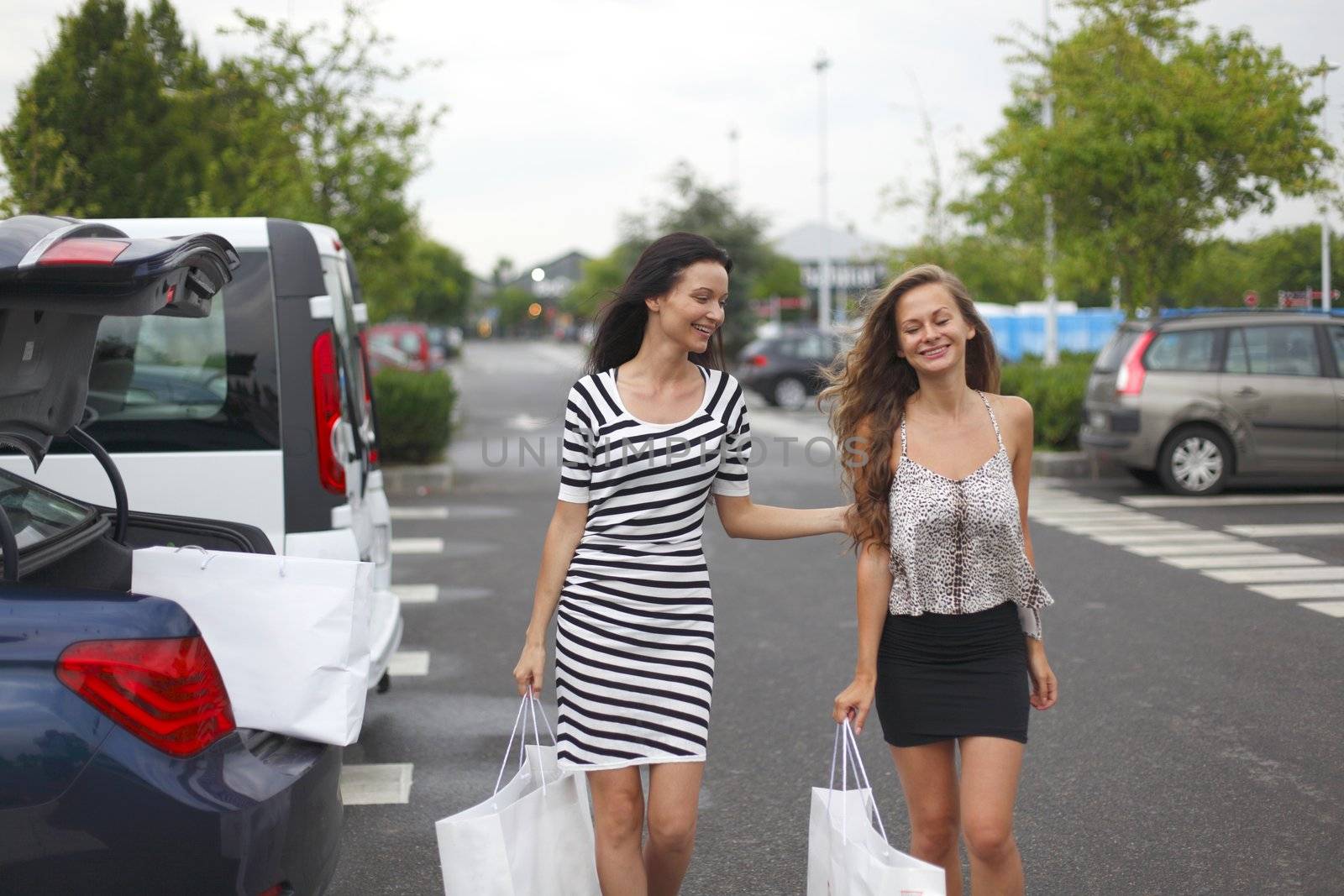 Two woman shopping