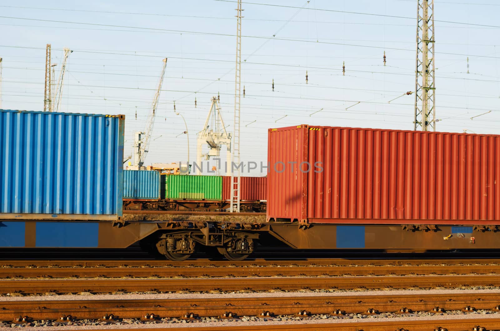 Container on freight trains