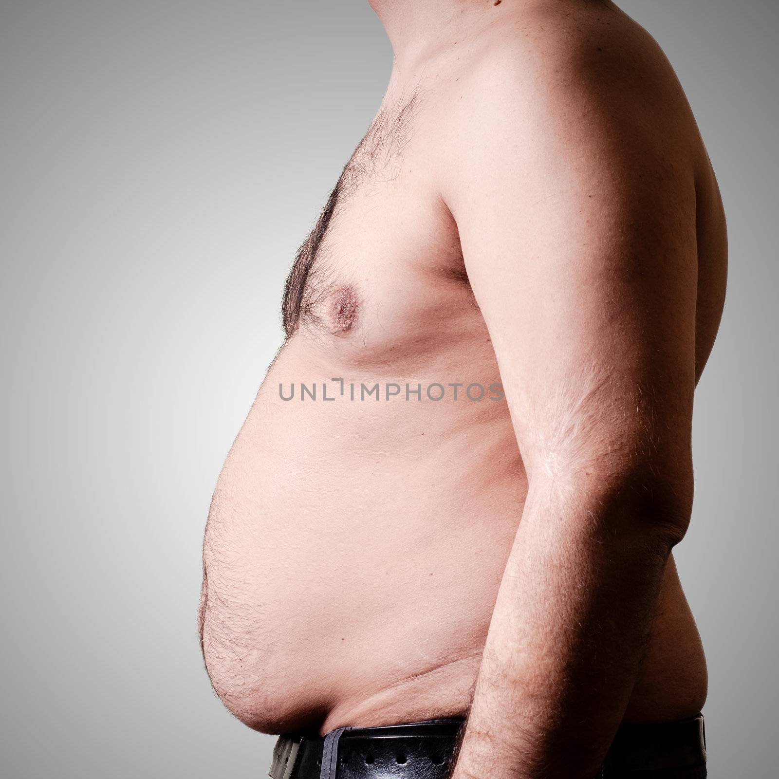 belly fat man by peus