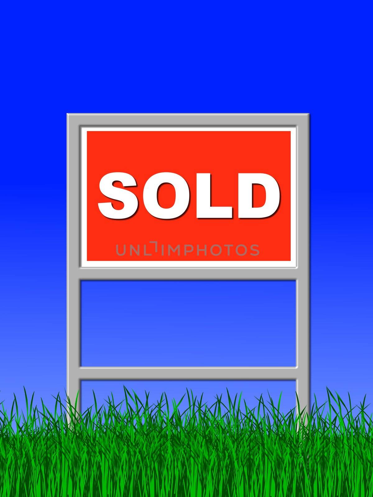real estate sign sold