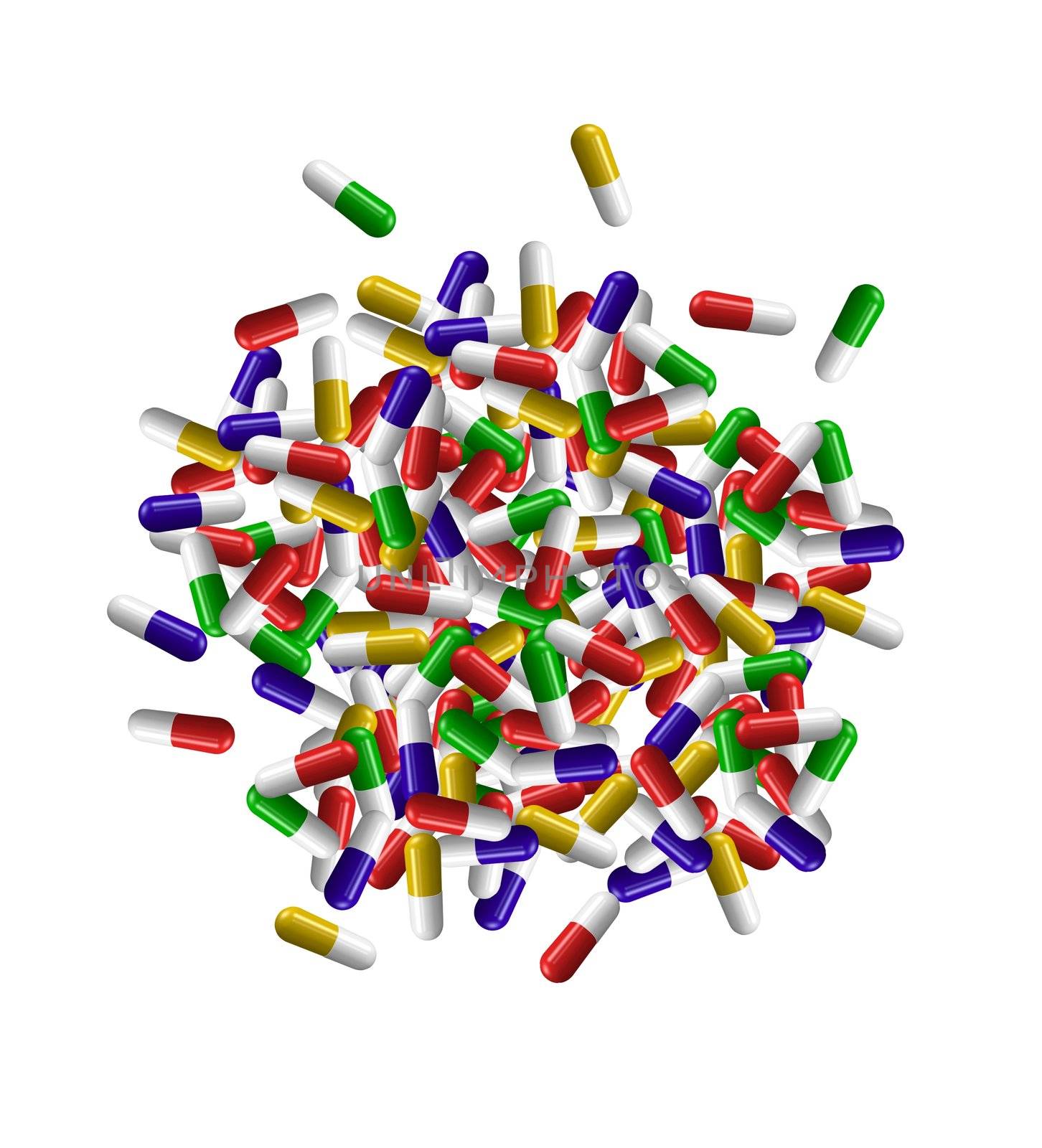 colorful pills