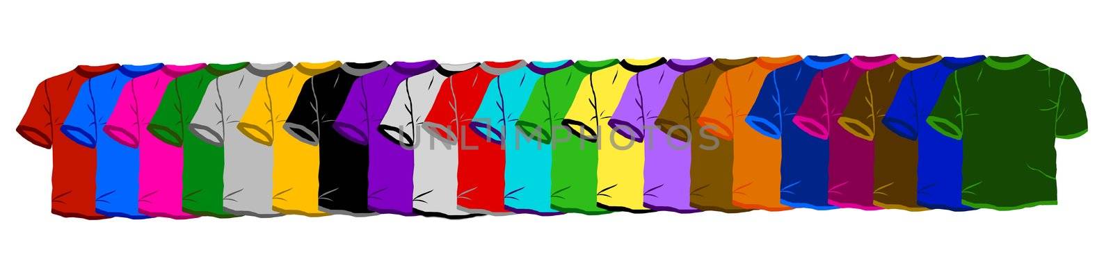 colorful shirts by peromarketing
