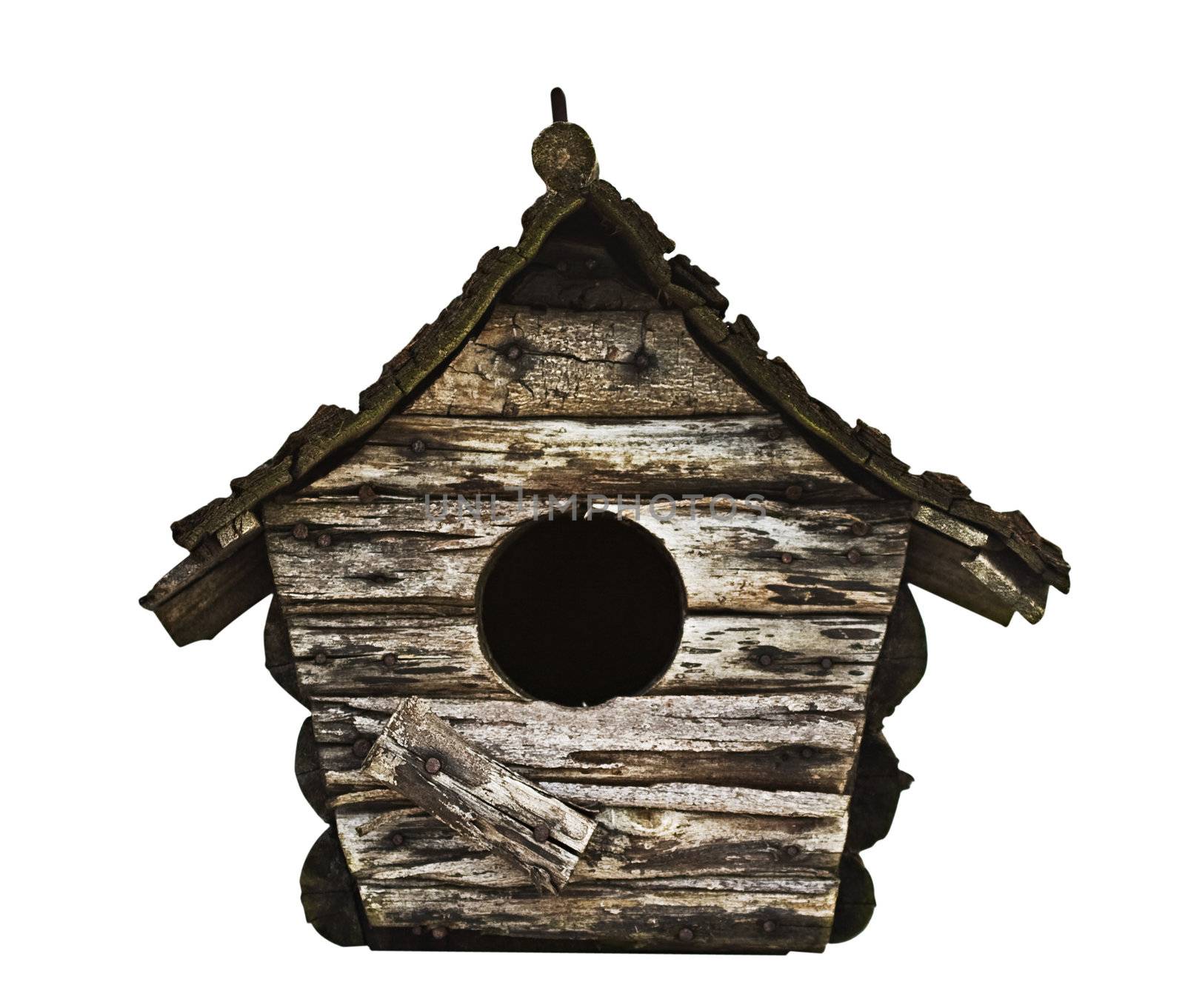 Weathered wooden birdhouse by StephanieFrey