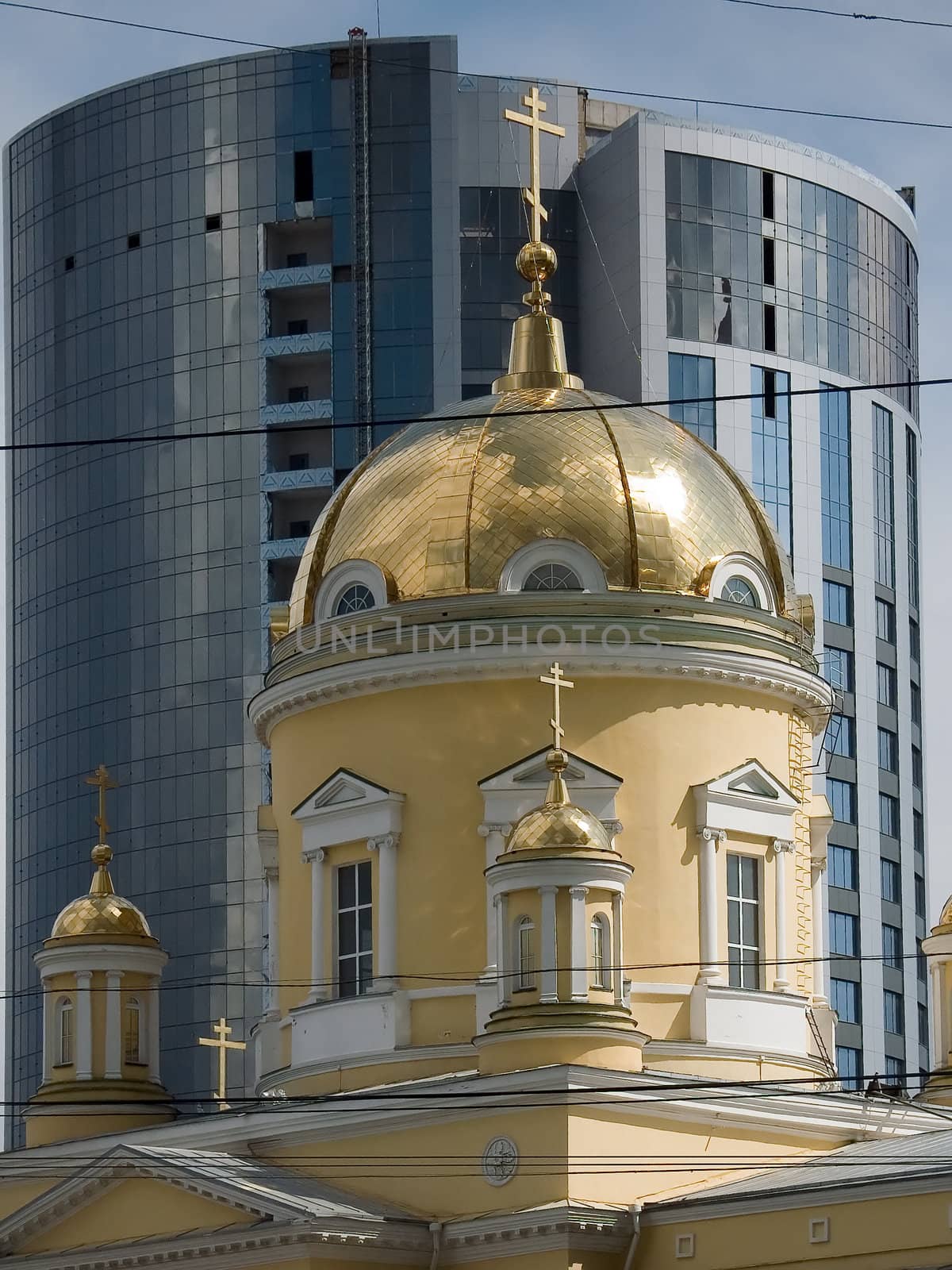 Trinity Cathedral in the city of Yekaterinburg