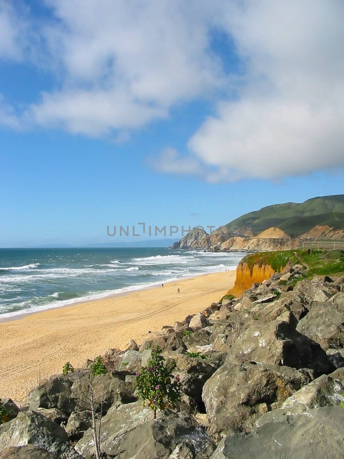 Pacific Ocean coast in Big Sur, California