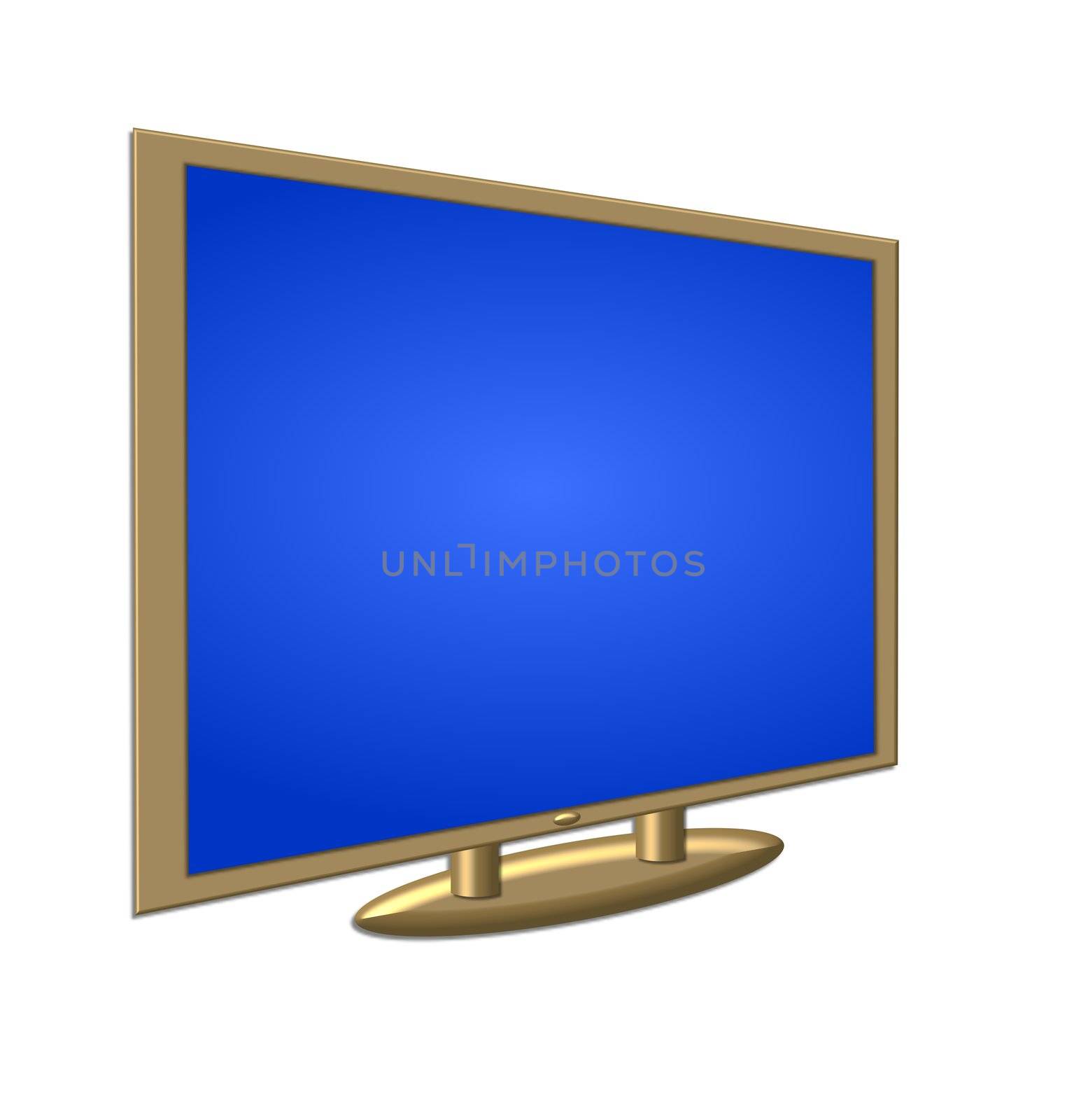 golden lcd tv by peromarketing