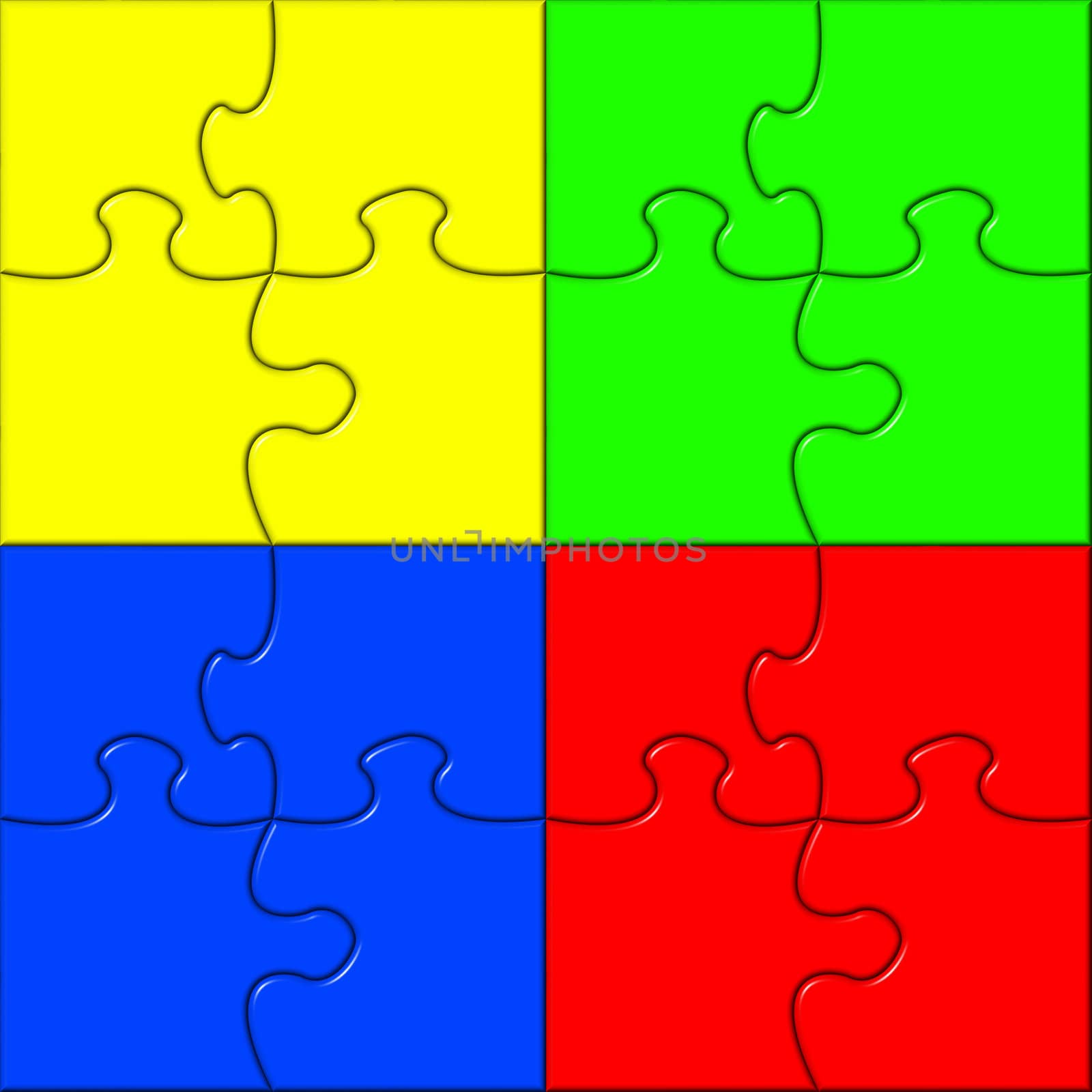 Puzzle full color (generated computer) 