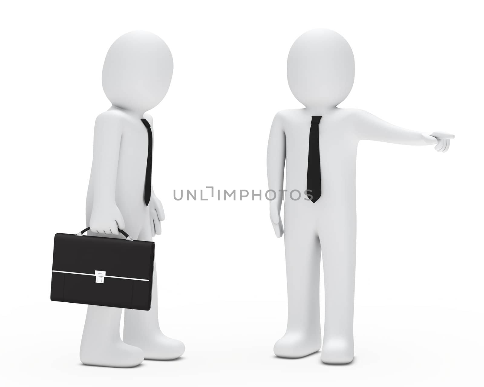 Boss fired a businessman and show way