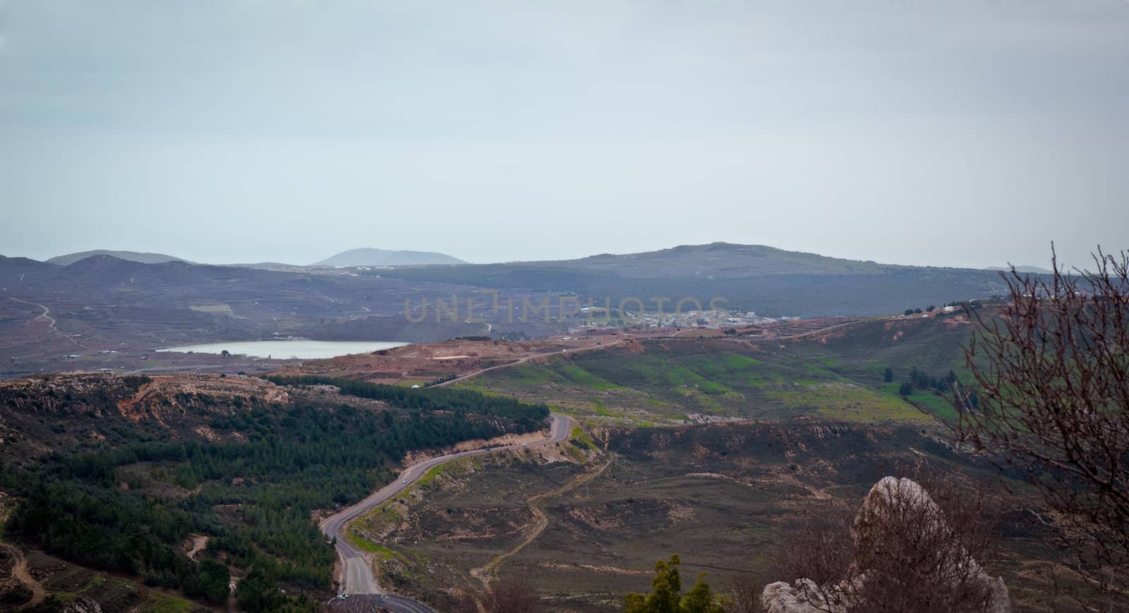 Mount Hermon panorama - northern Israel .