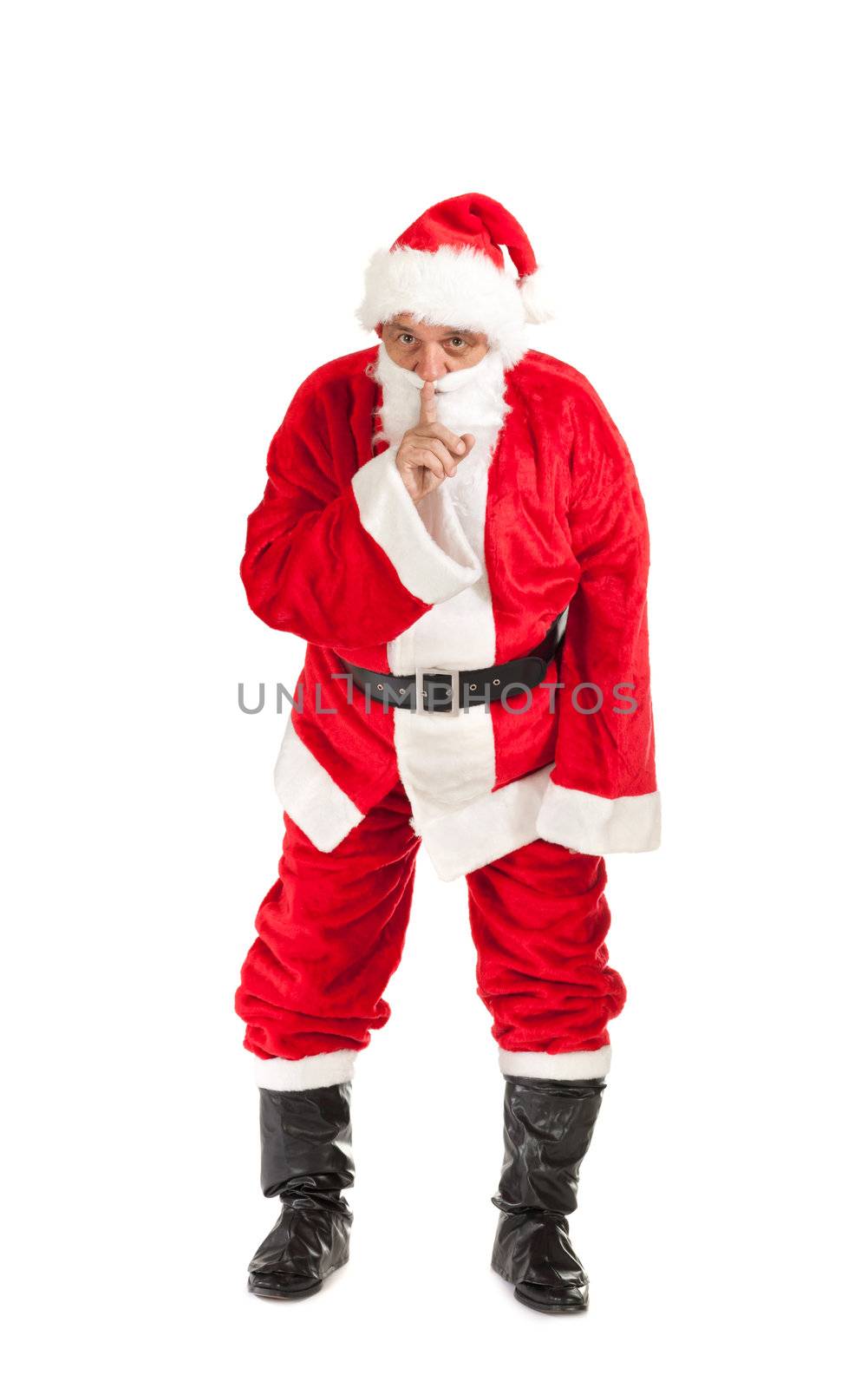 Santa Claus, photo on the white background