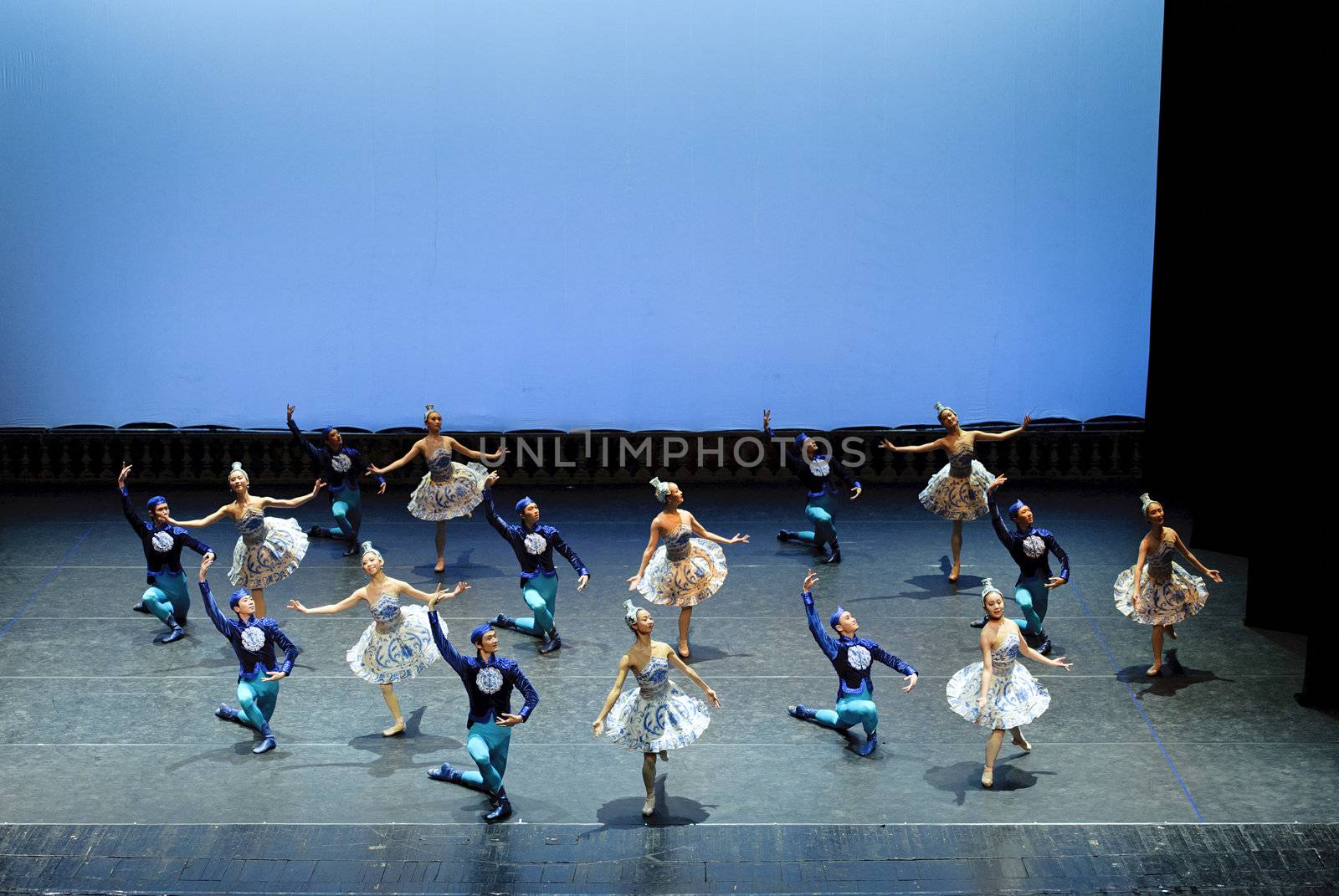 CHENGDU - JAN 5: The national ballet of china perform on stage at Jincheng theater.Jan 5, 2012 in Chengdu, China.
