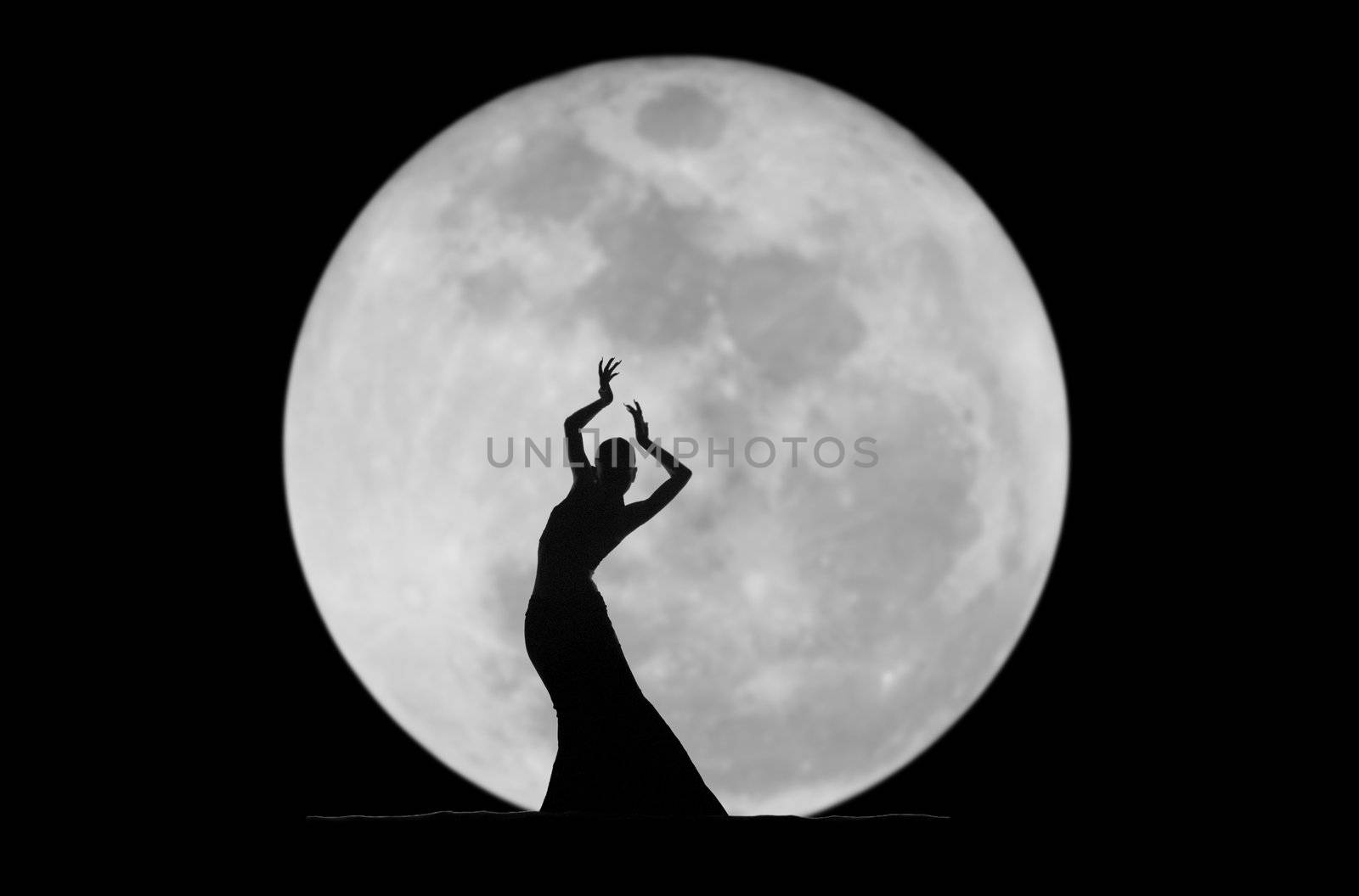 graceful dancer silhouette