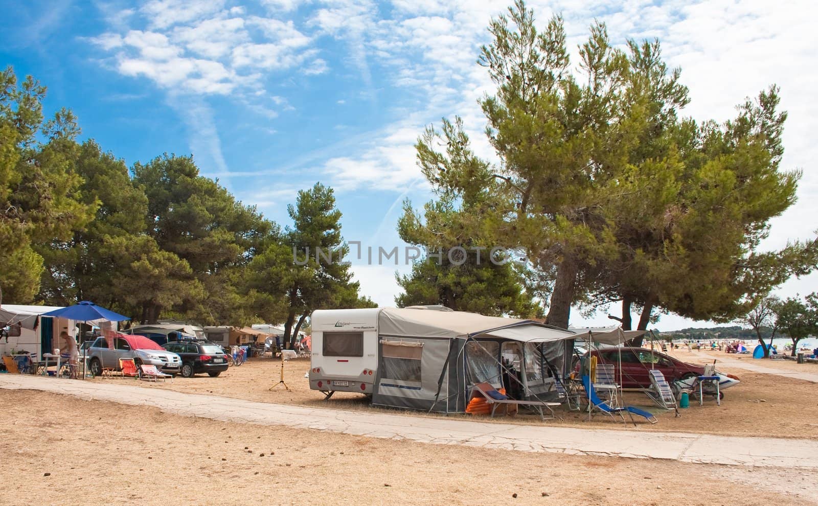 Camping on the Adriatic. Croatia