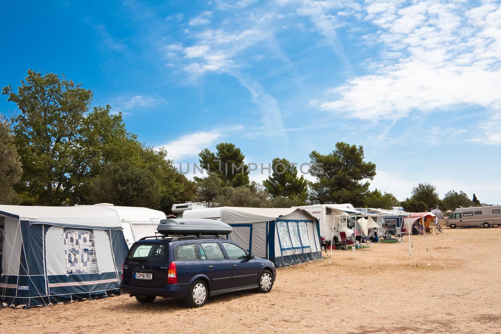 Camping on the Adriatic. Croatia by nikolpetr