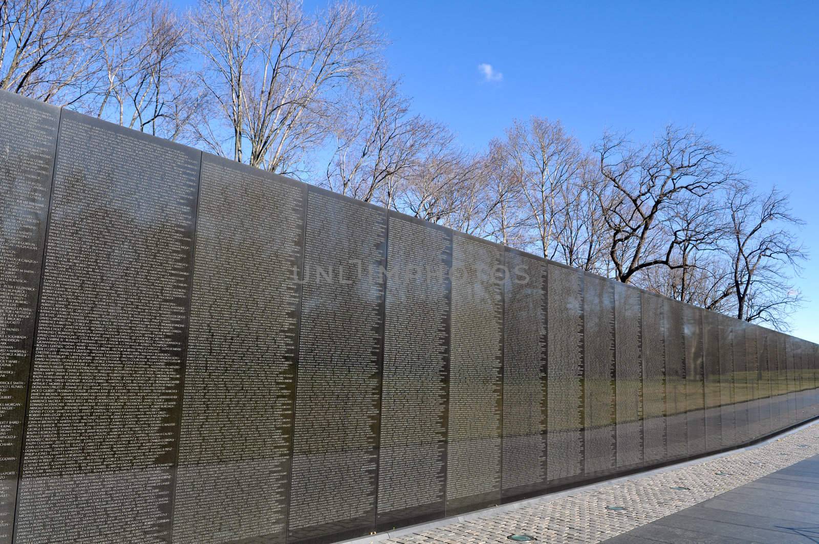 Vietnam War Memorial in Washington DC