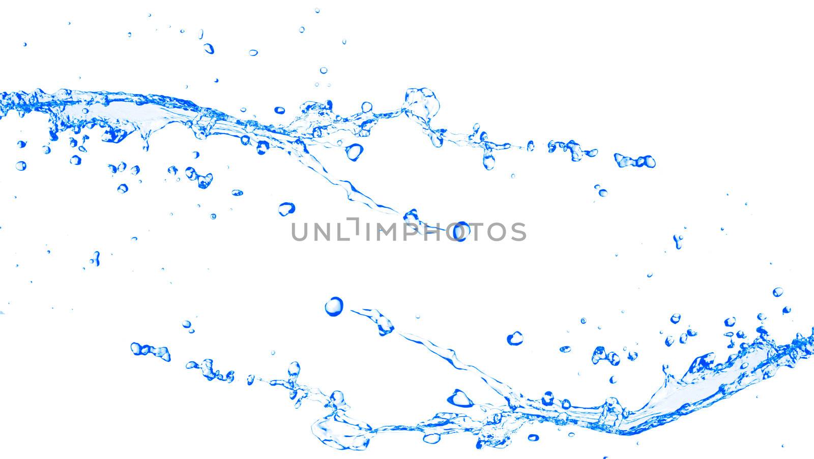 Clear blue water splash  by motorolka