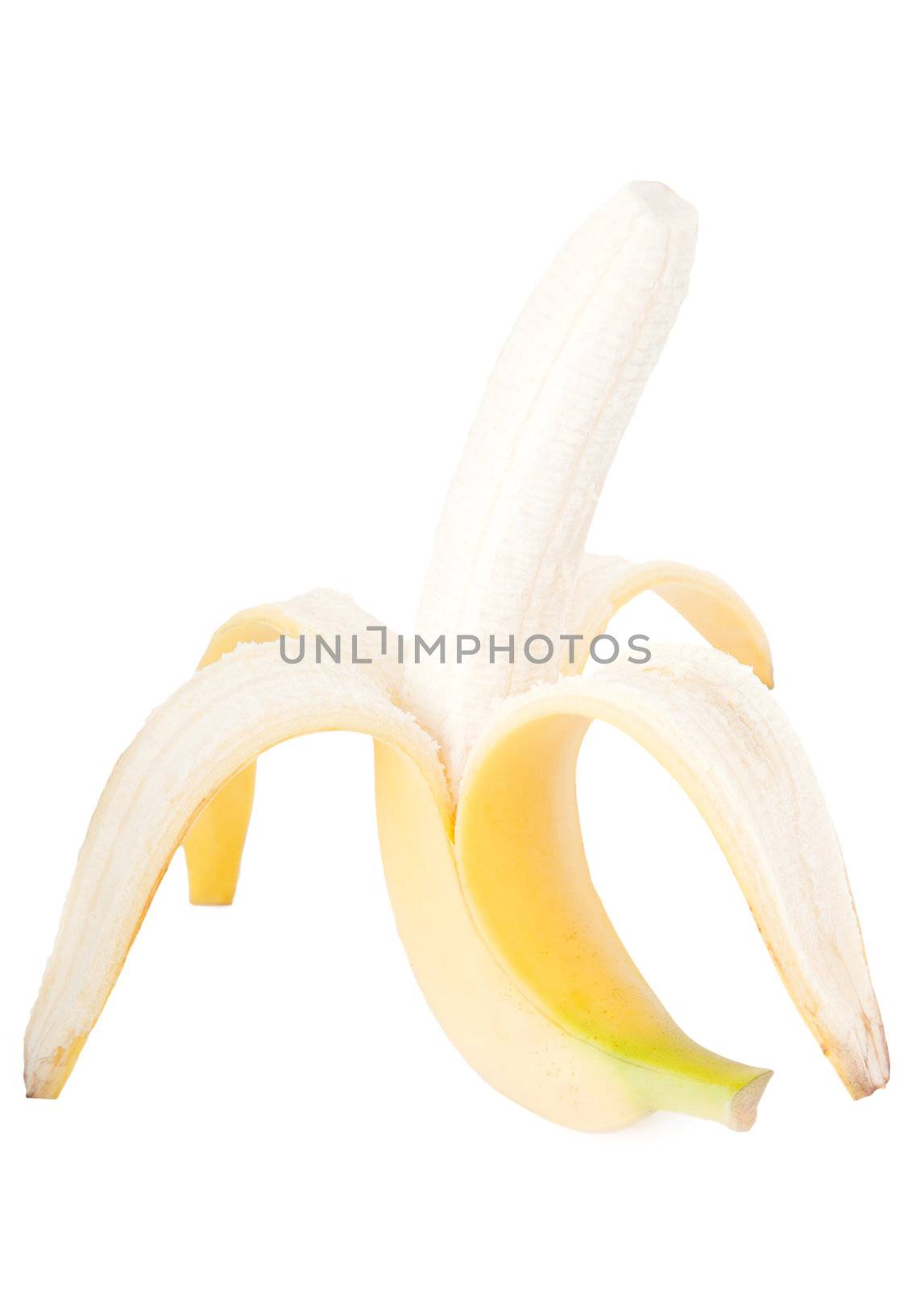 banana on a white background  by motorolka