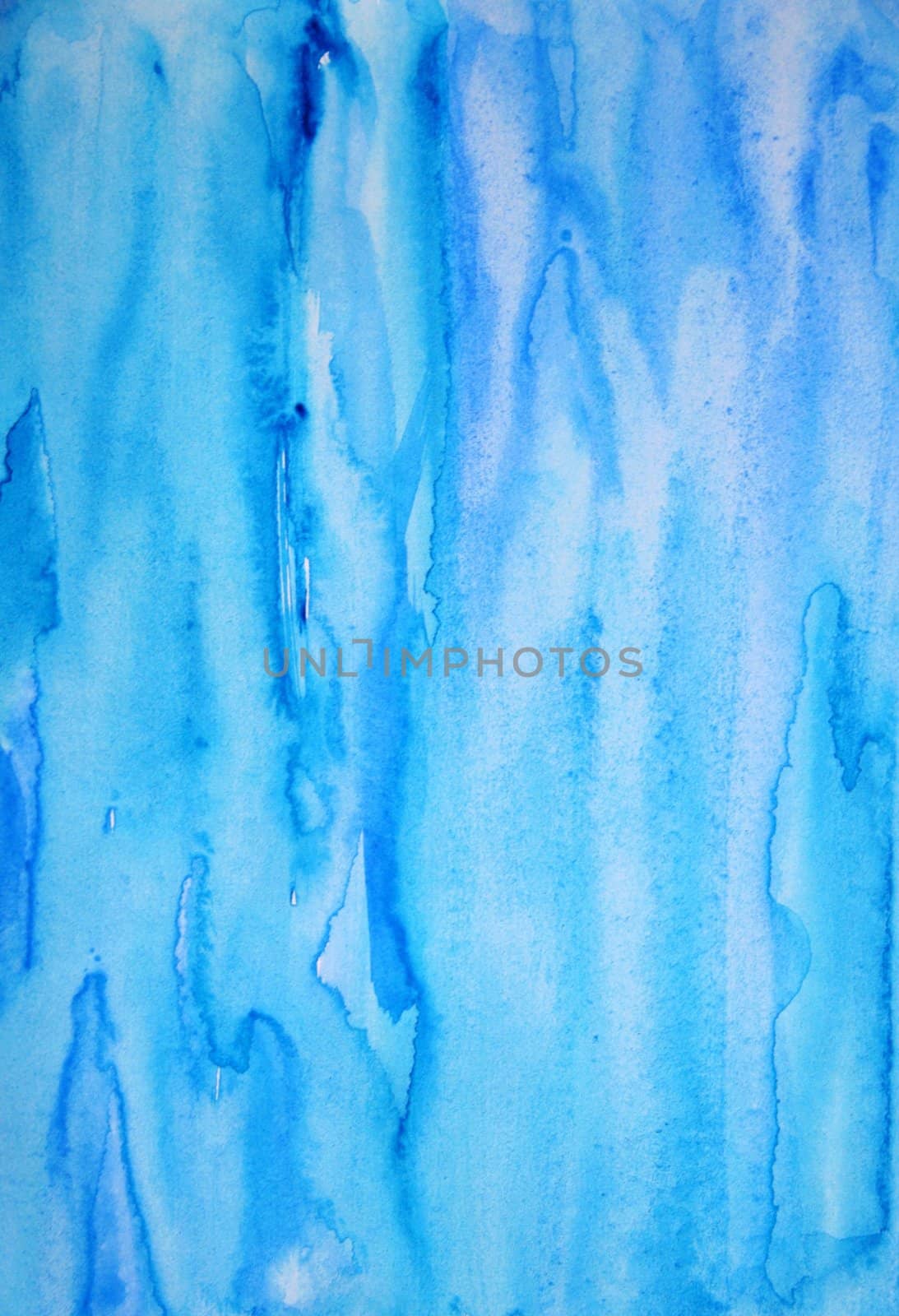 Abstract watercolor background with colorful different layers on paper texture 