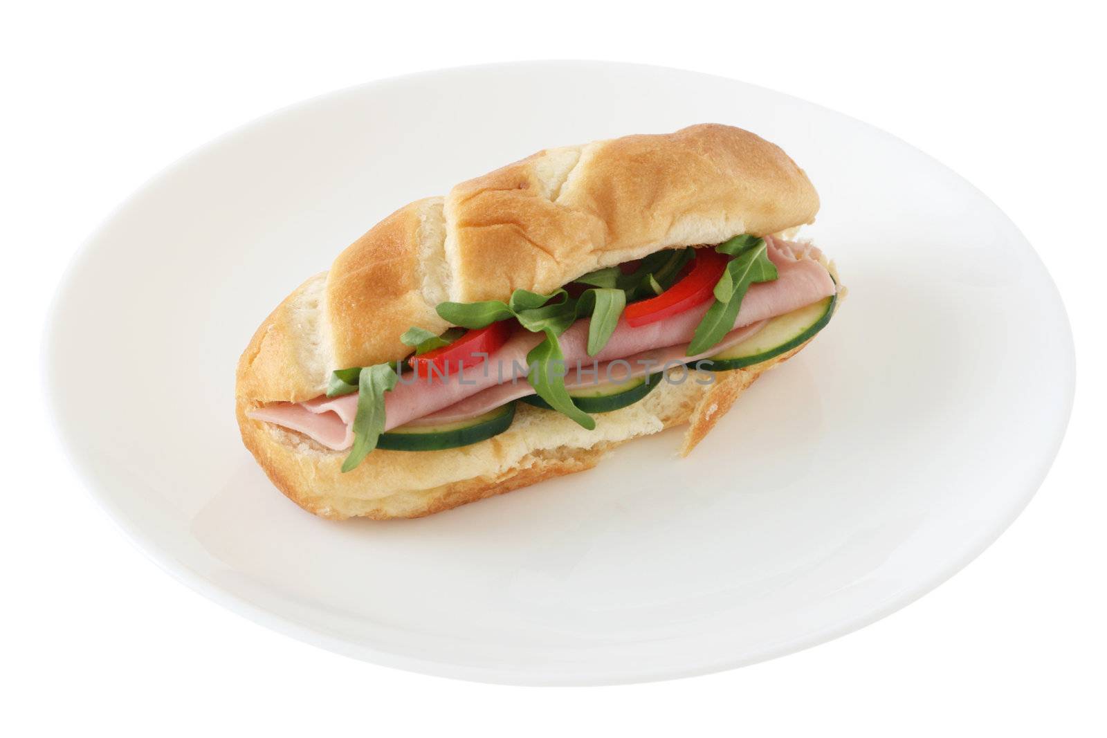 sandwich on the plate by nataliamylova