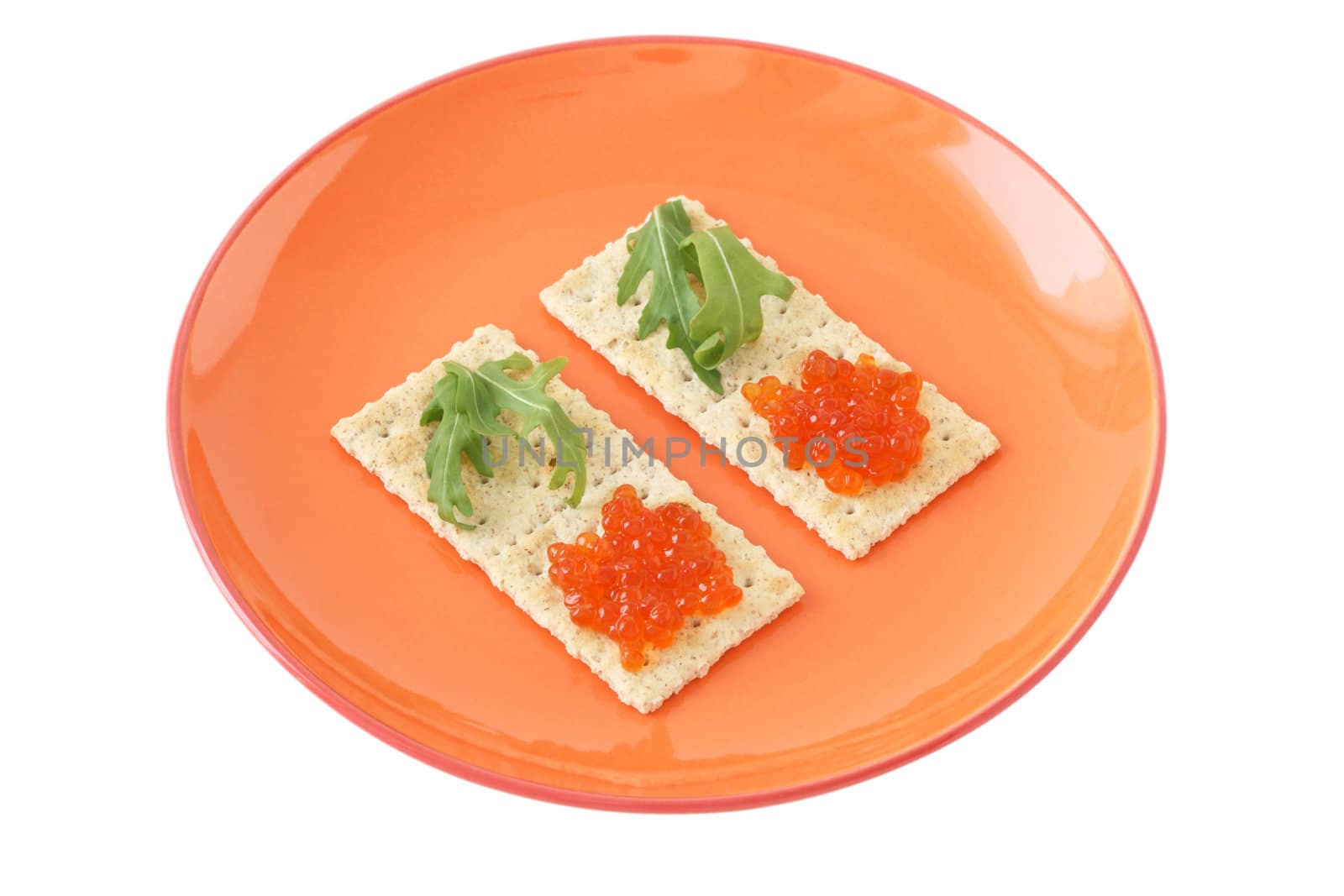 toasts with caviar