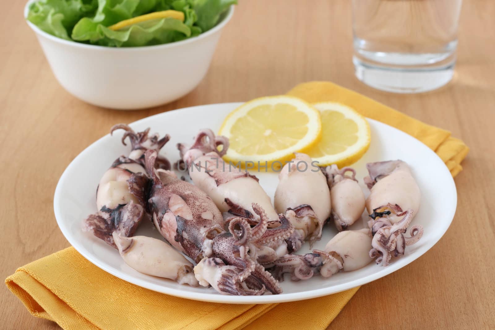 boiled octopus