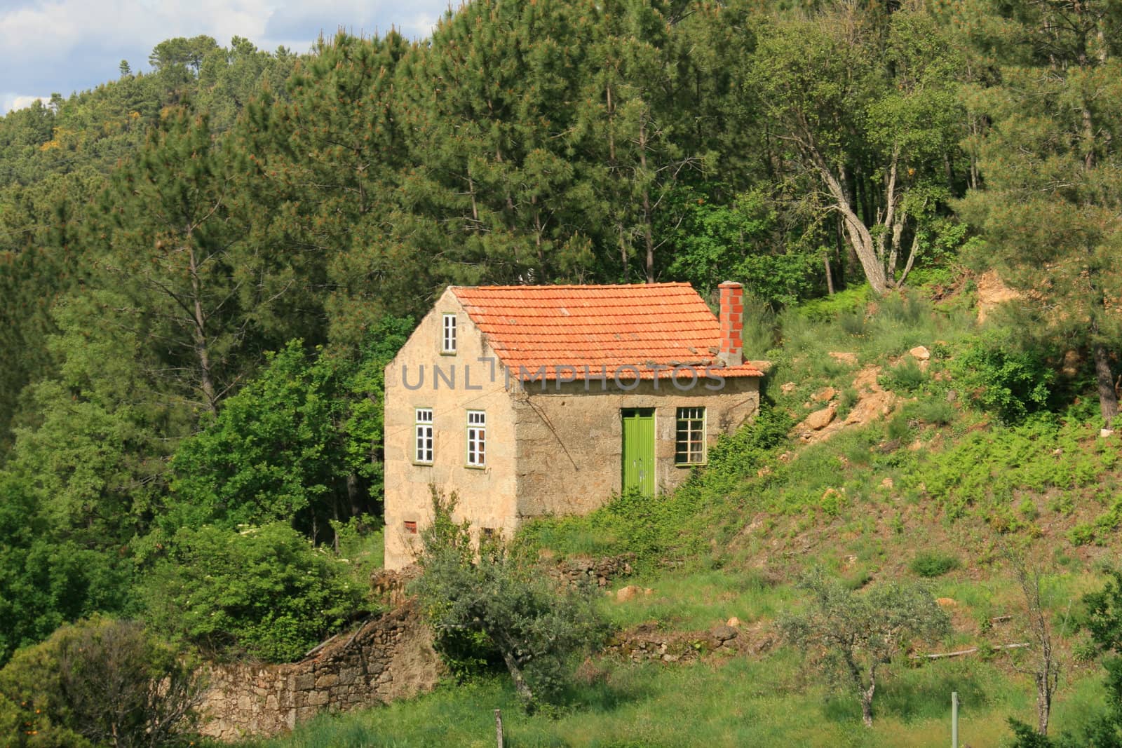 house in mountains