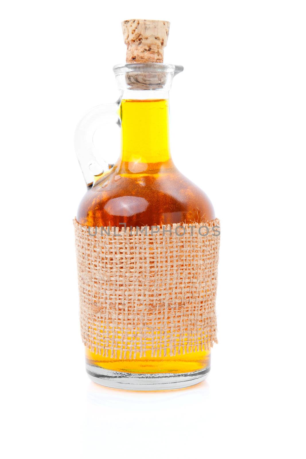 bottle of whiskey / scotch / wine on white  by motorolka