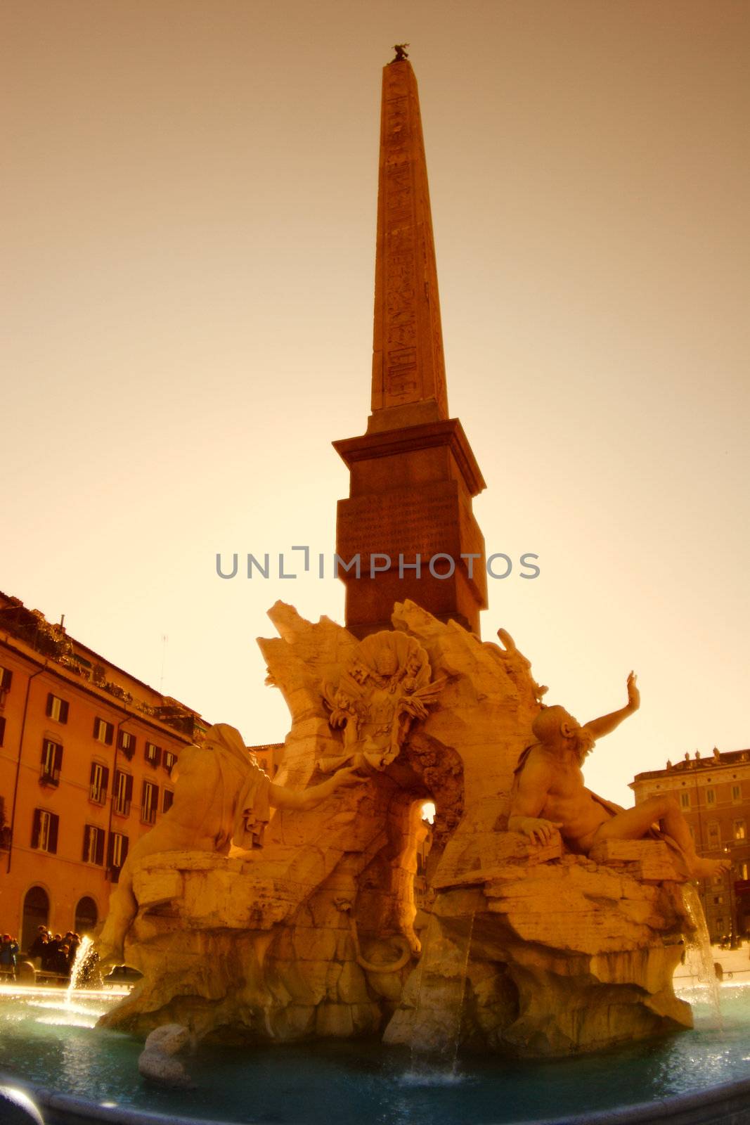 Rome, fountain of four rivers, Architecture, Art, Attraction, Capital, City, Culture, Europe, Famous, Fountain, Historic, History, Italian, Italy, Landmark, Marble, Monument, Obelisk, Sculpture, Square, Statue, Street, Tourism, Tourist, Travel,