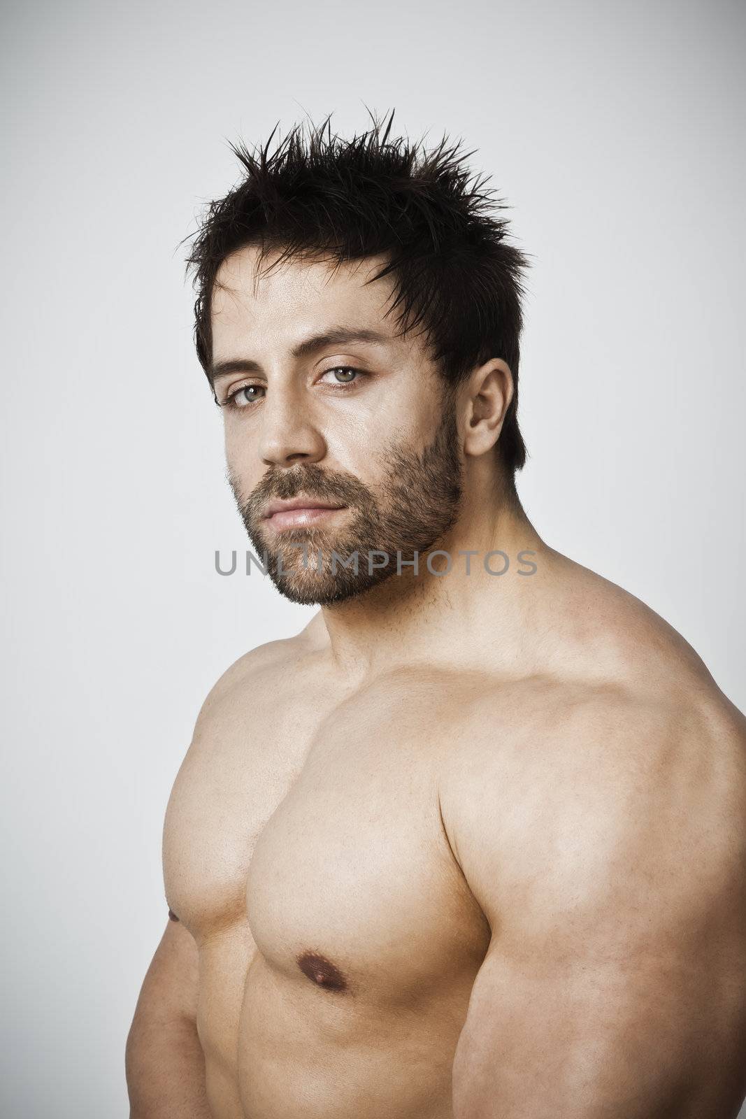 An image of a handsome young muscular sports man