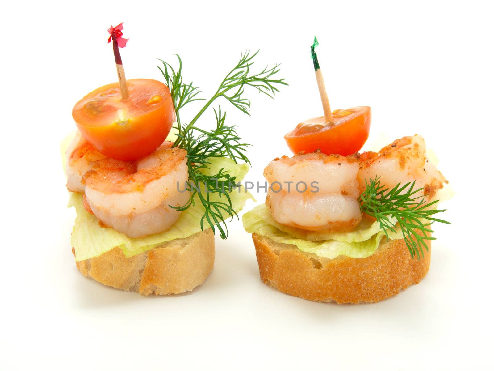 canape made from shrimp  by motorolka
