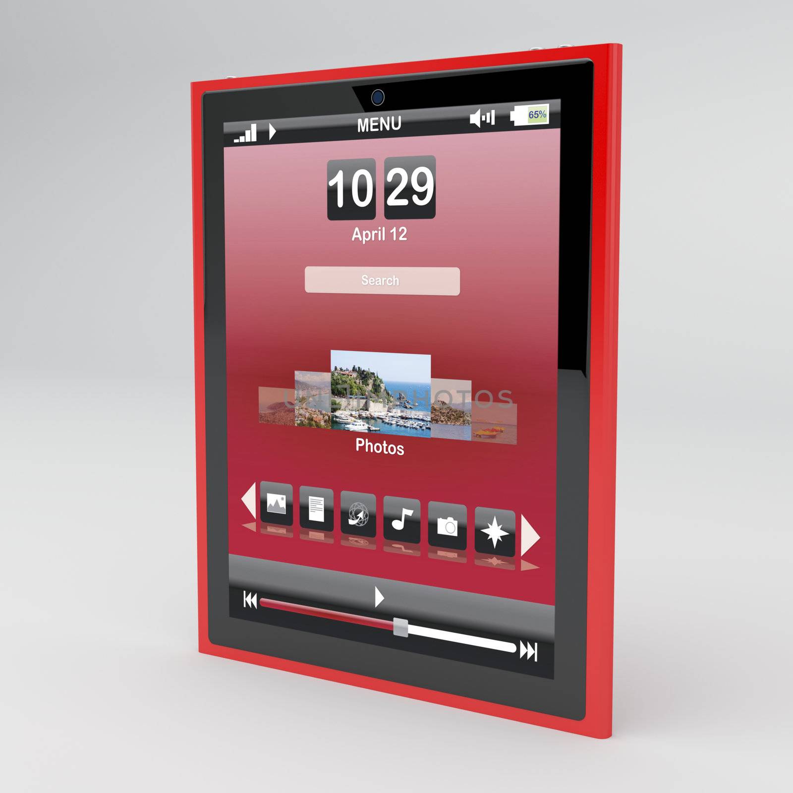 Red tablet by magraphics