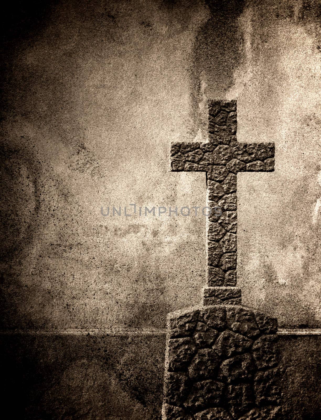 Cross on the European cemetery by motorolka