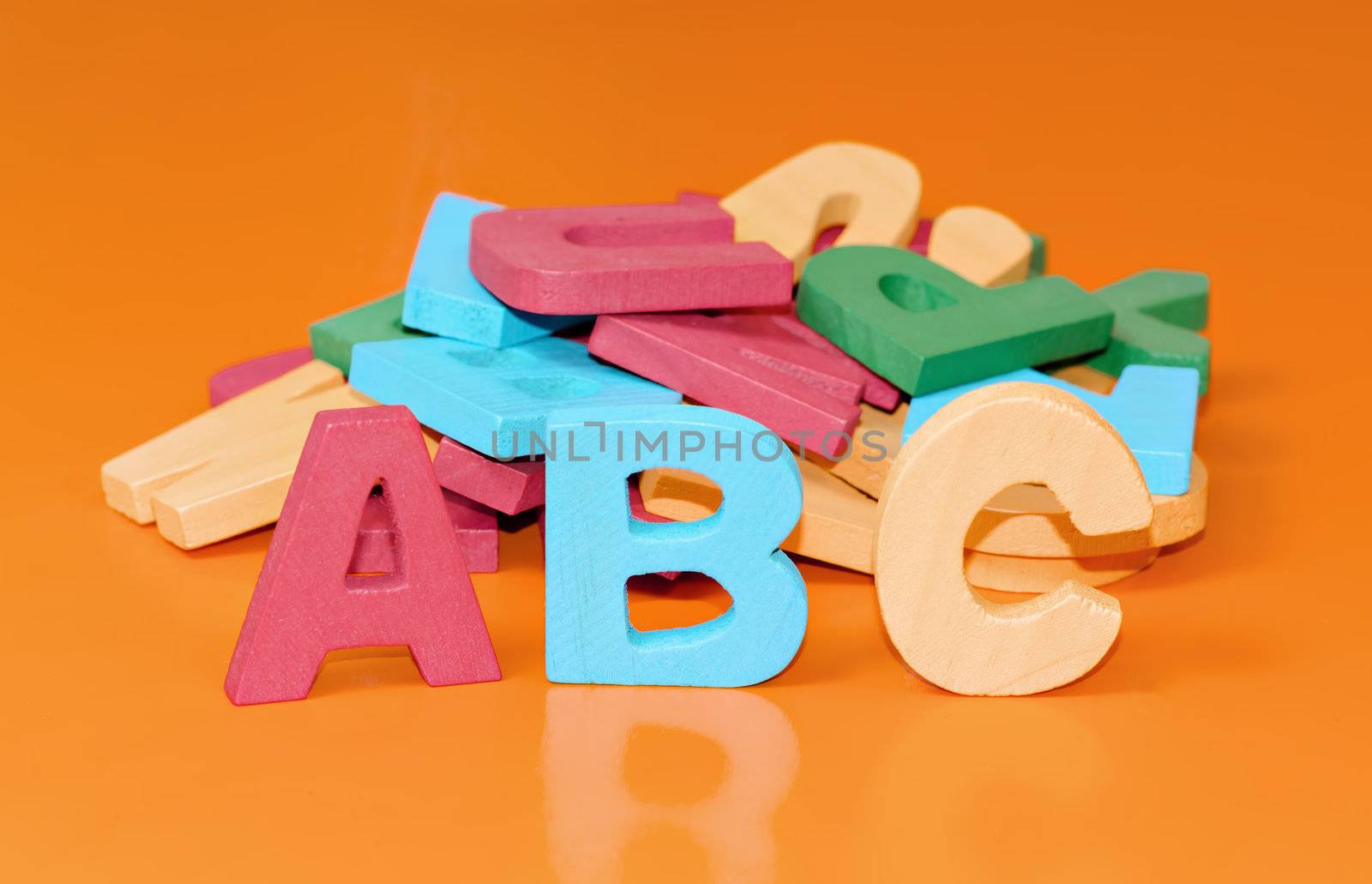 alphabet letters in wood