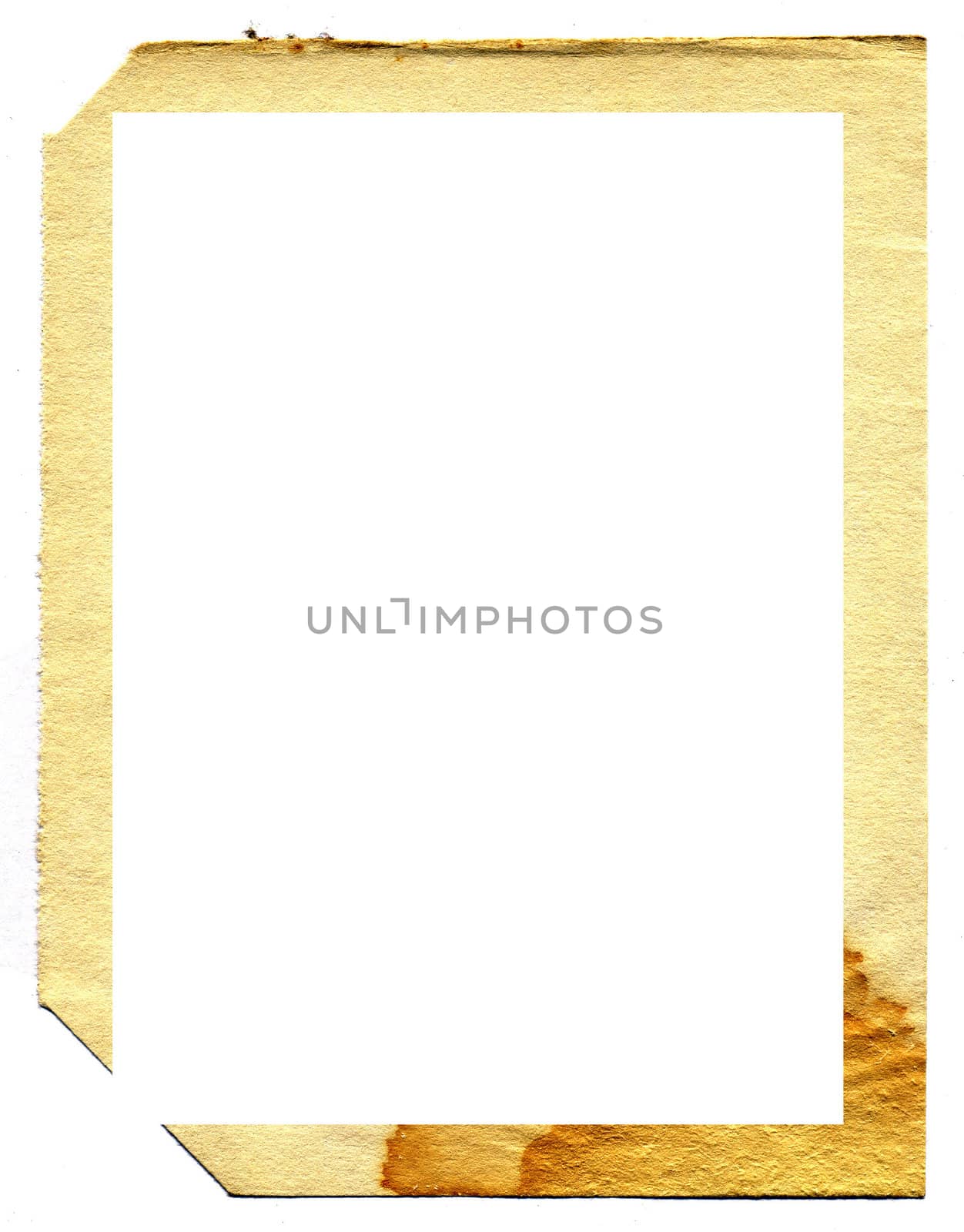 vector decorative frame from old paper