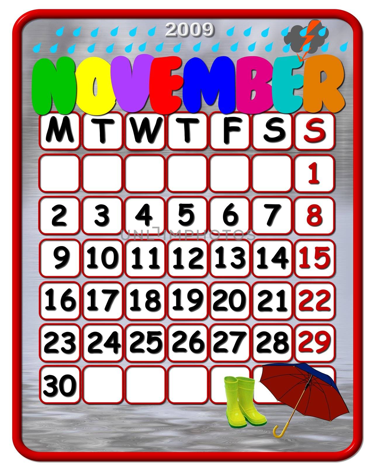 funny calendar november 2009