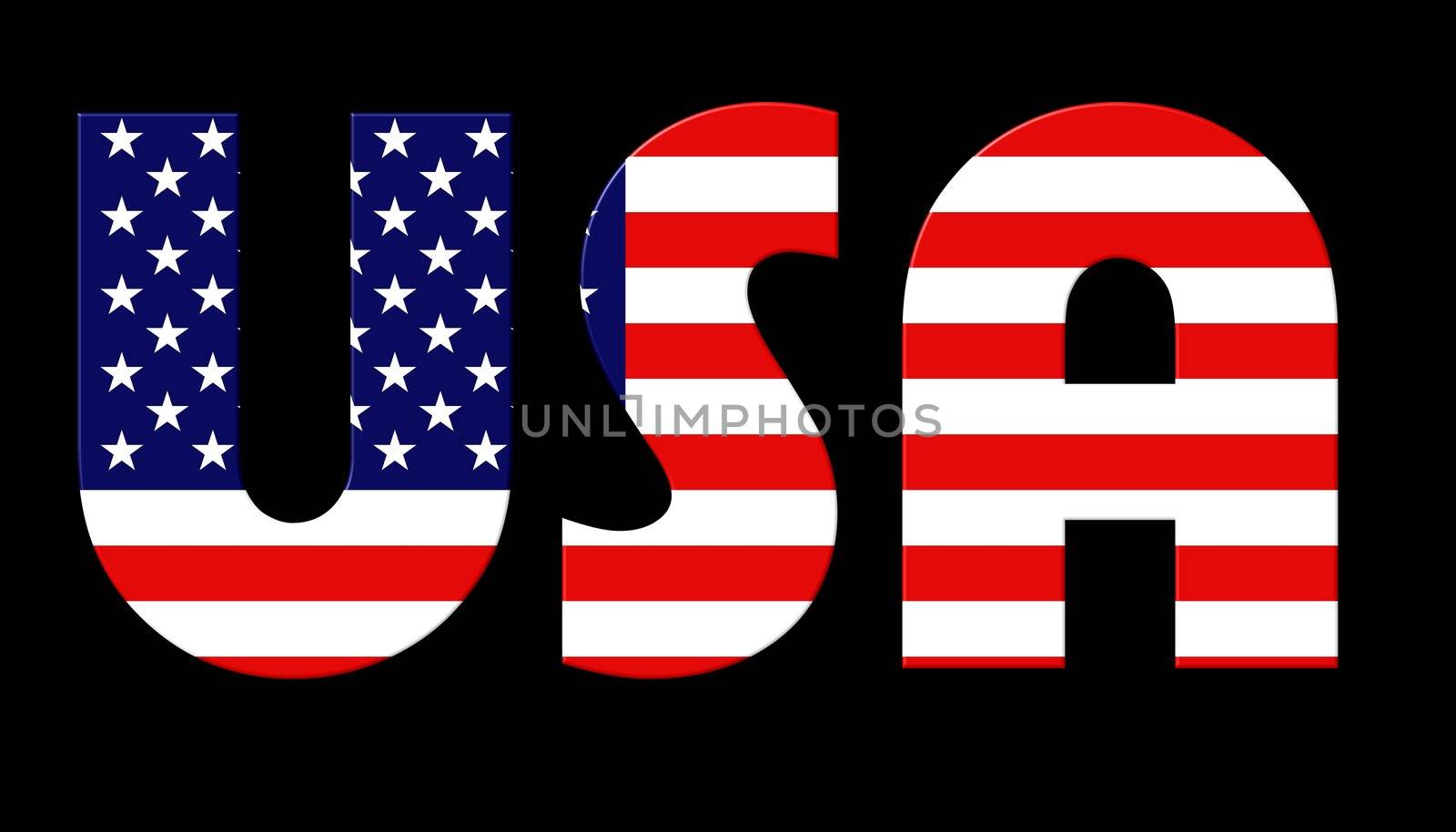 usa on black background by peromarketing