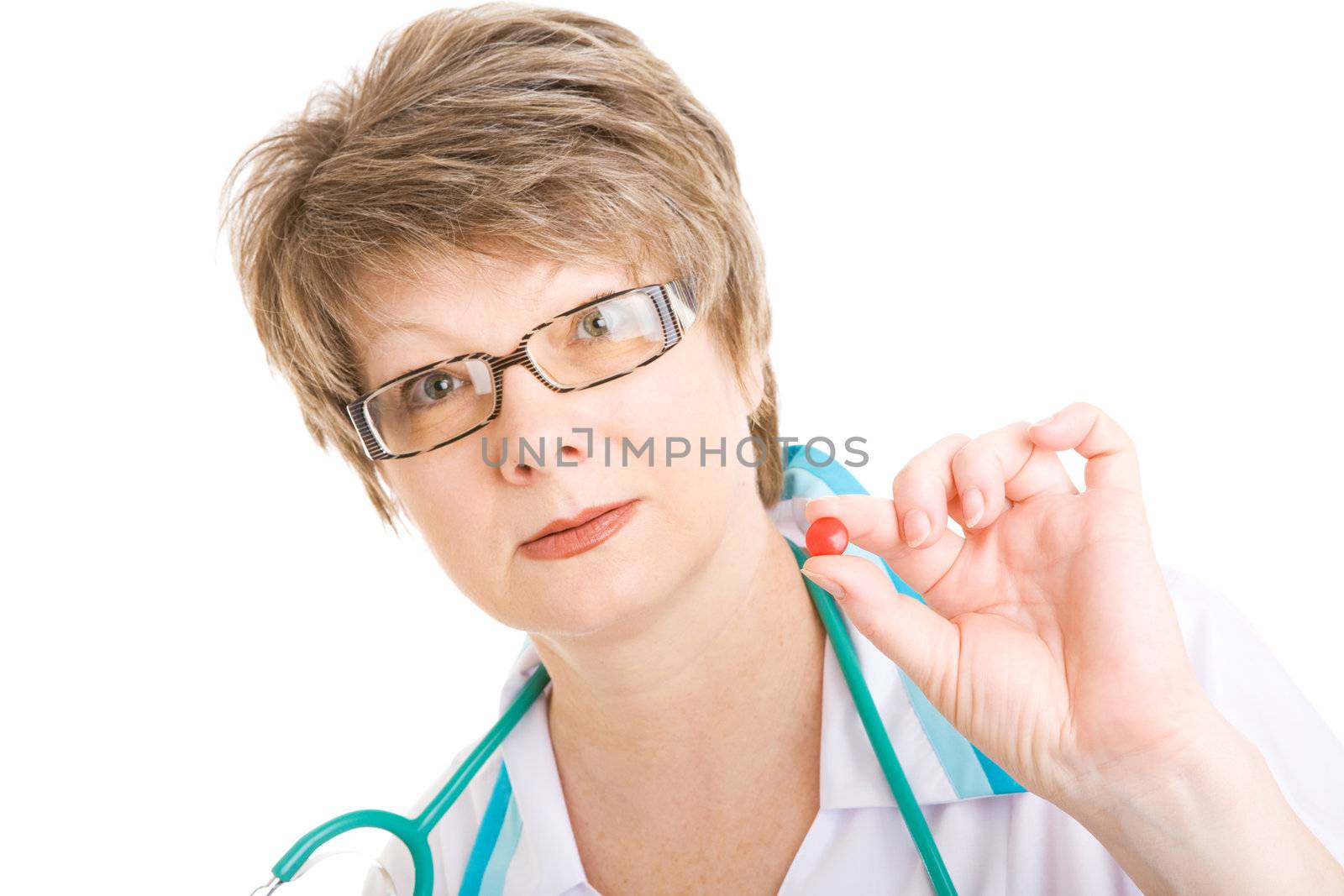 woman dressed as doctor with remedy