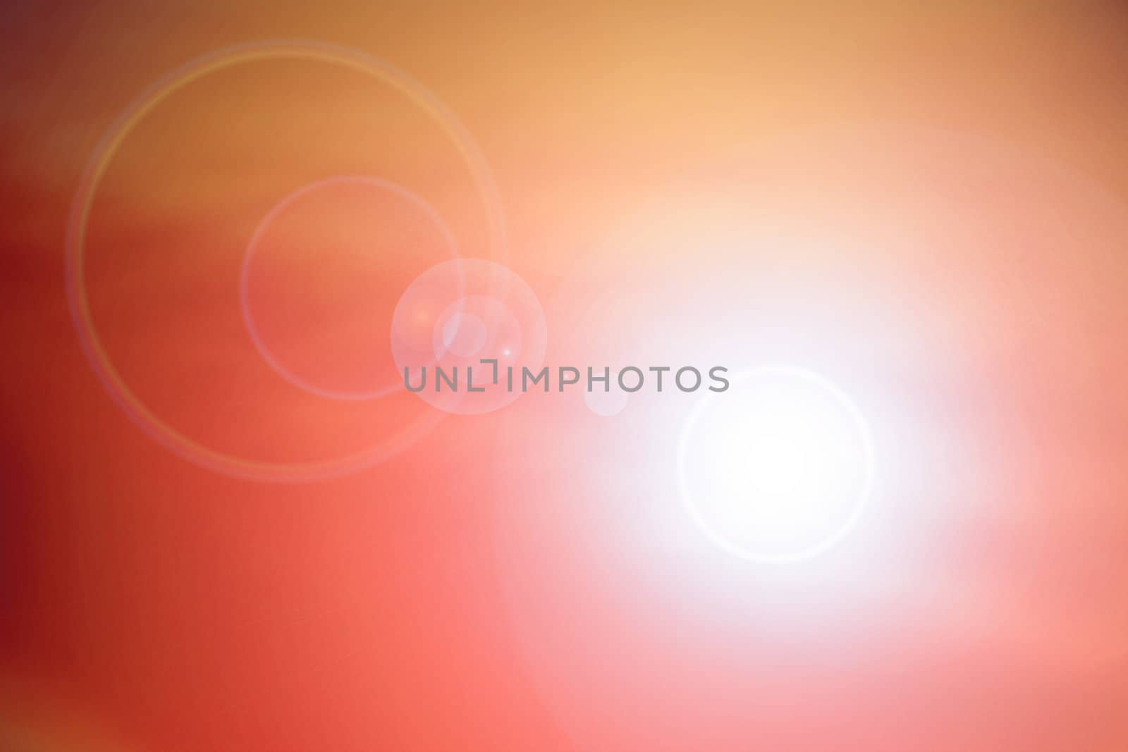 Orange background with lens flare