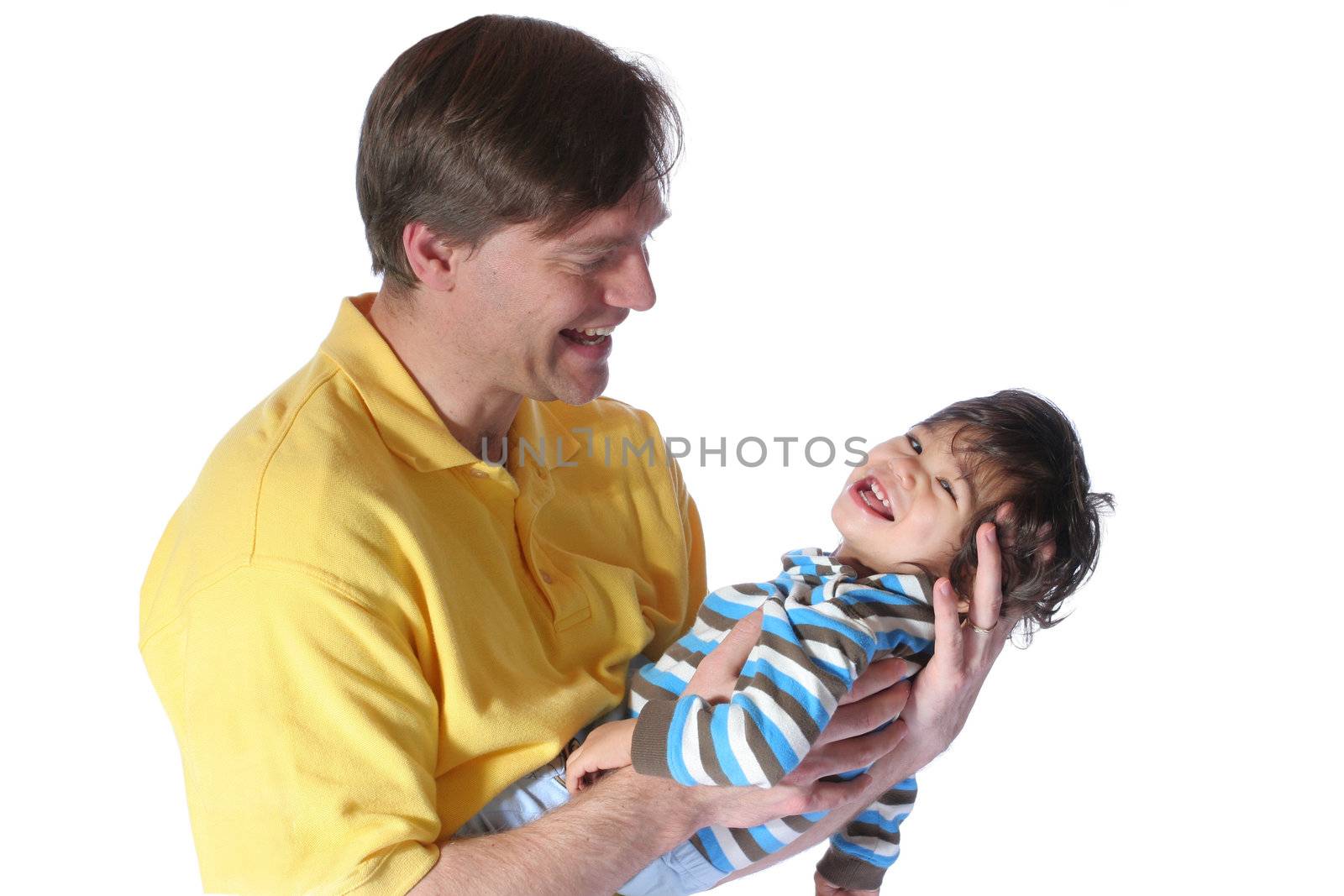 Father holding his  son by jarenwicklund