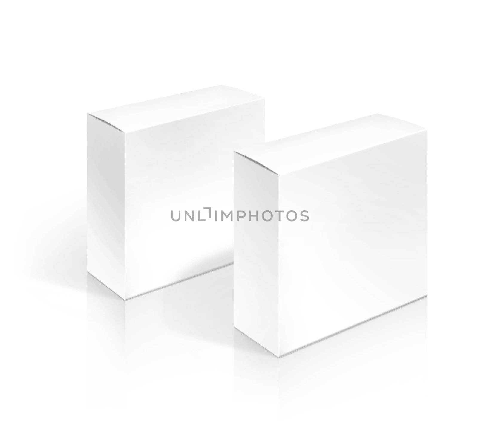 paper rectangular packing box by butenkow