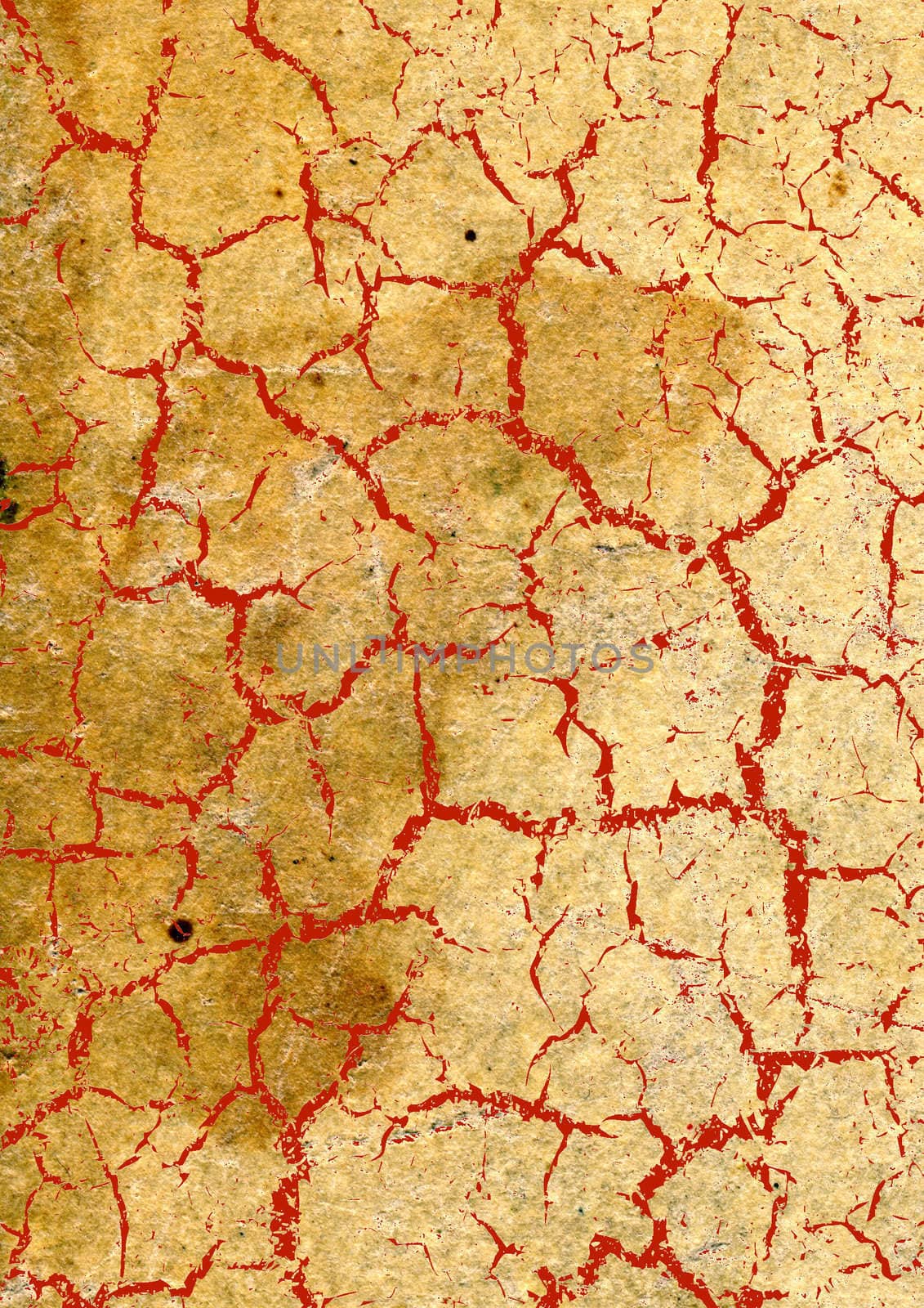 red rifts on old paper