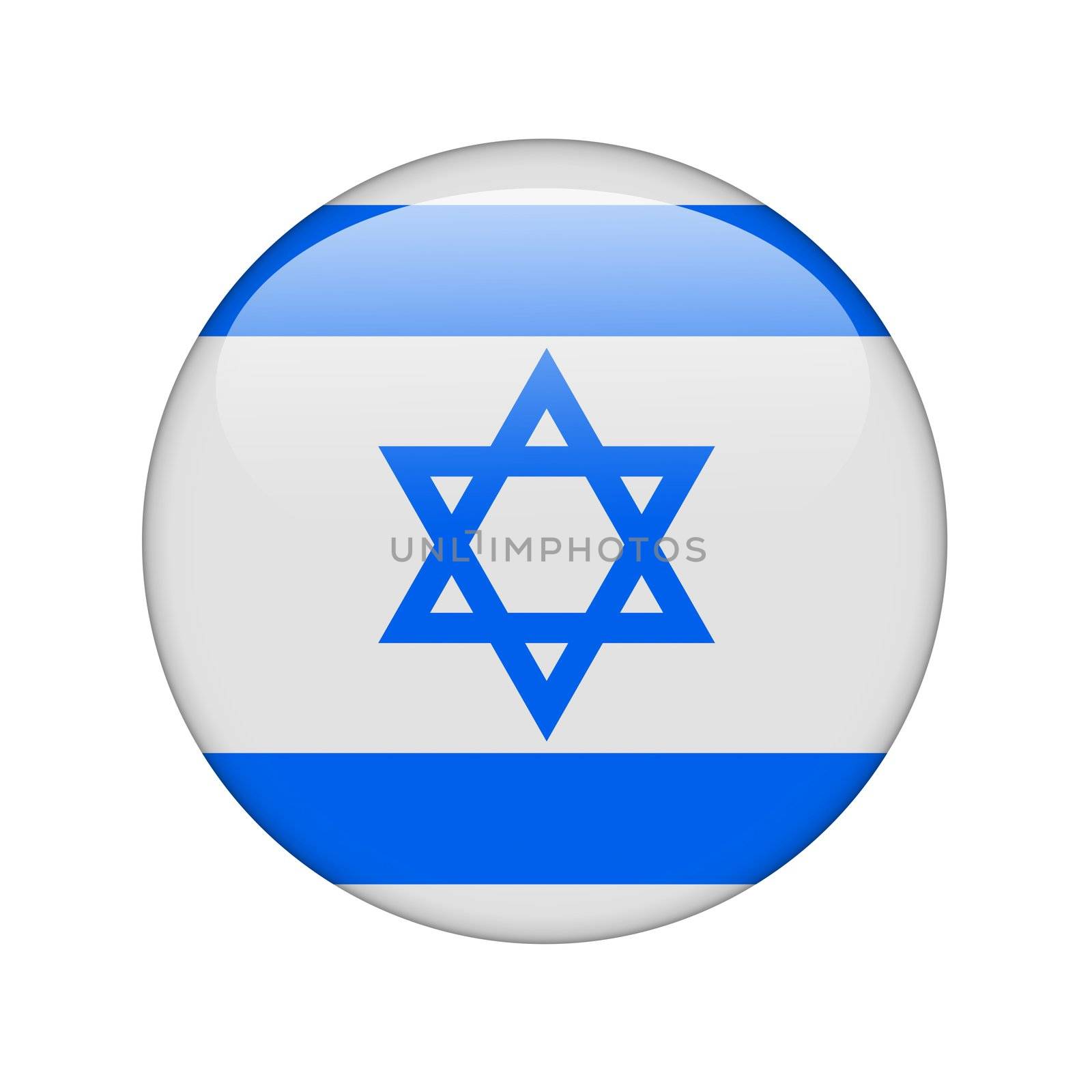 The Israeli flag in the form of a glossy icon.