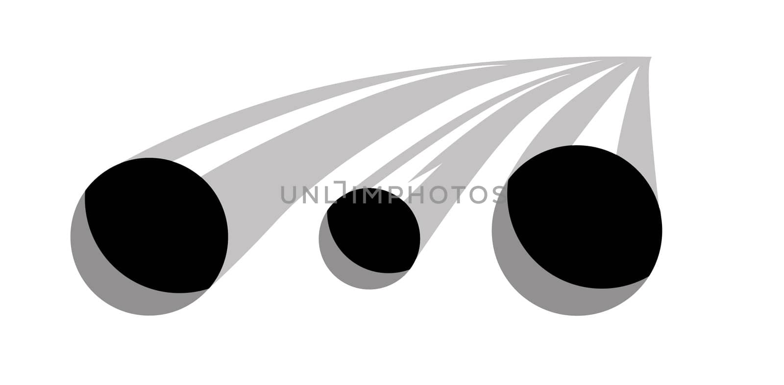 gas pipes on white background, vector illustration