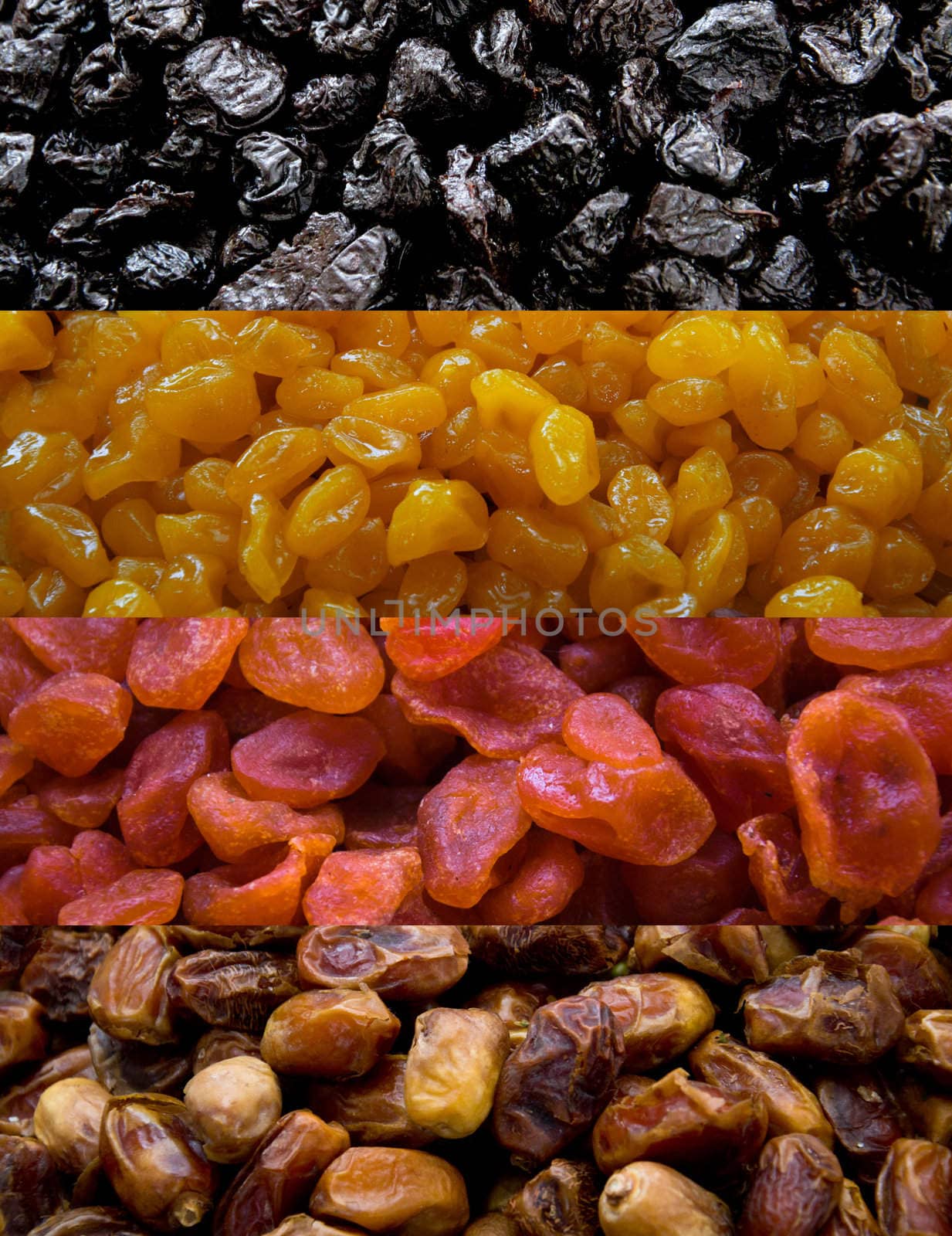 Dried fruit mix with prune