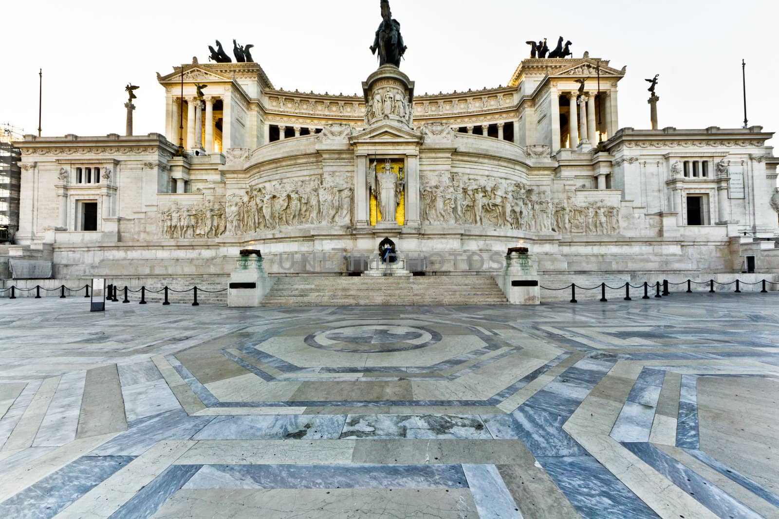 The Monument to Vittorio Emanuele II in Rome, Italy