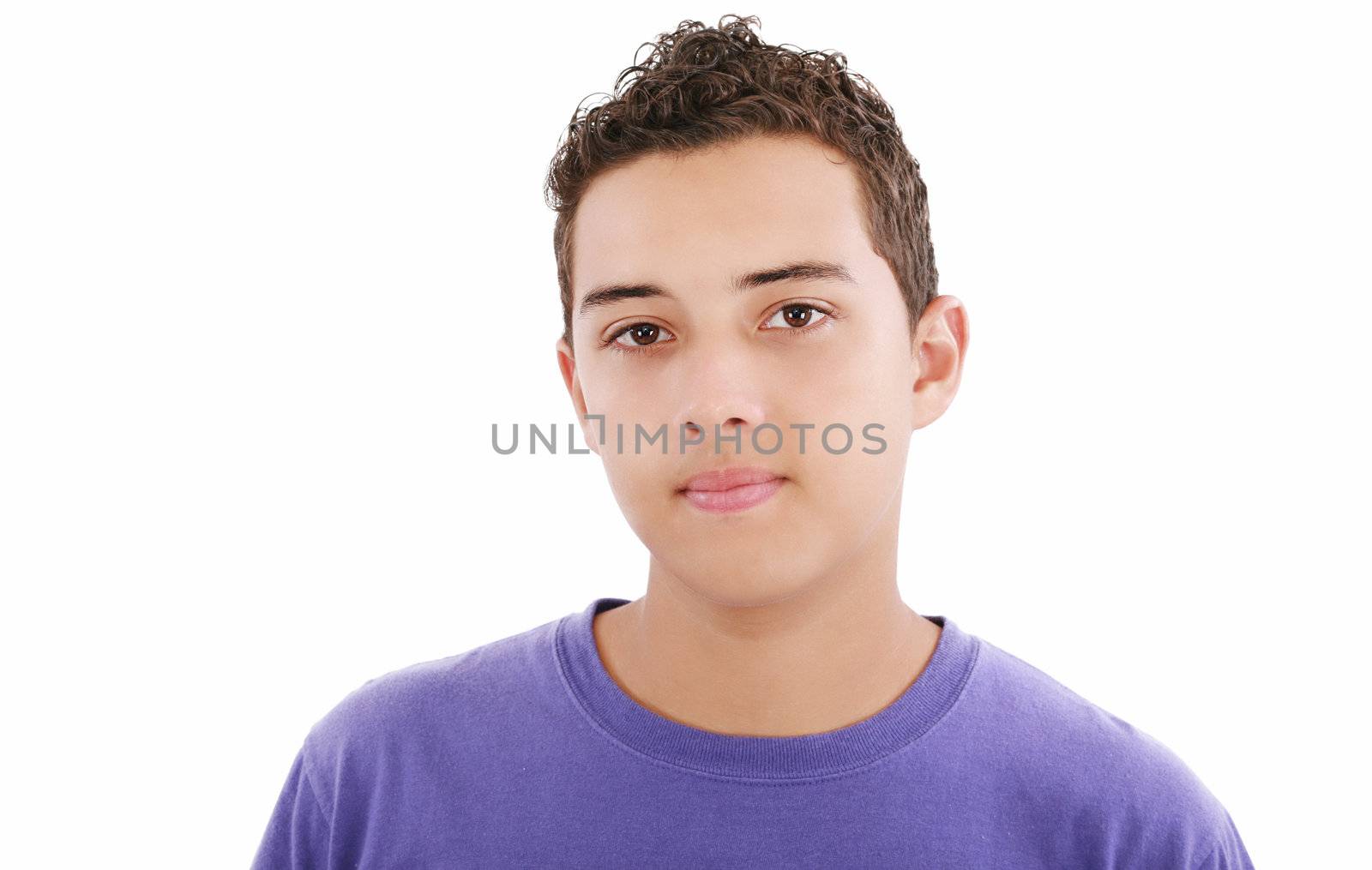 Young hispanic man closeup headshot by dacasdo
