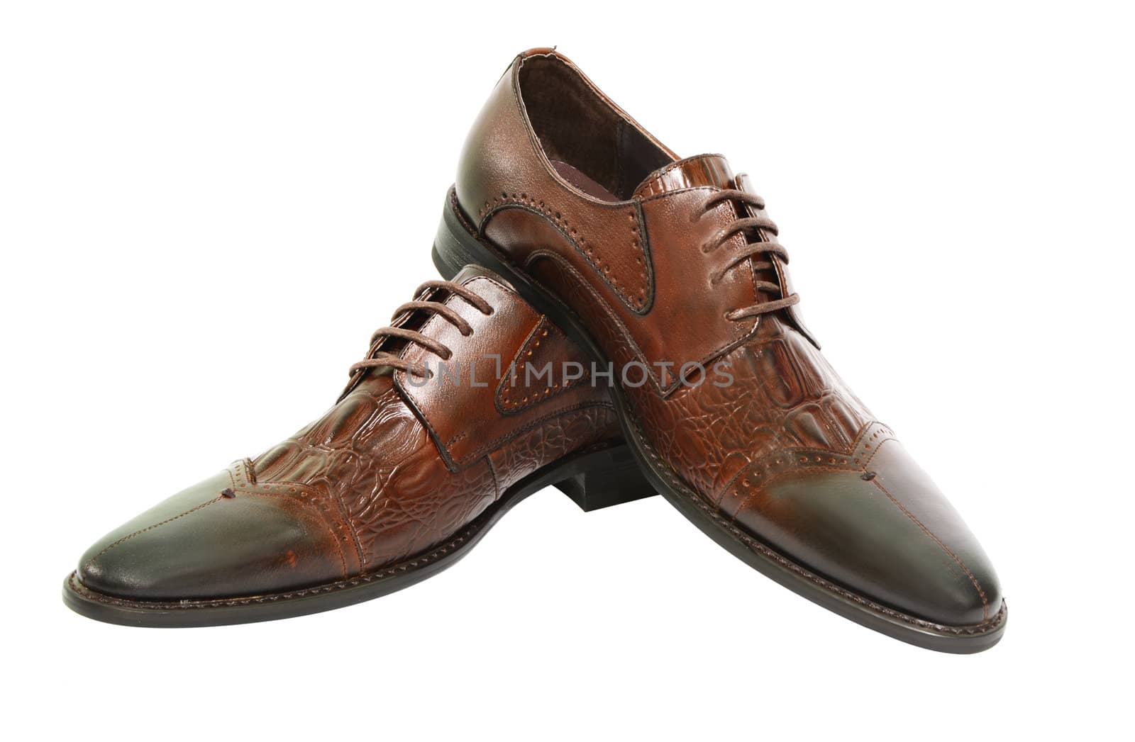 Man's shoes  on white background