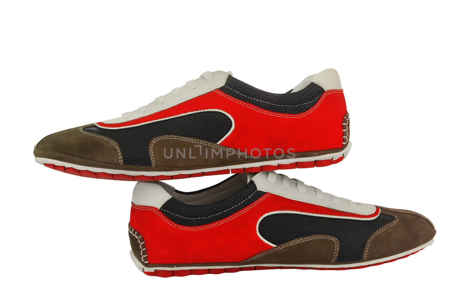 Man's shoes  on white background