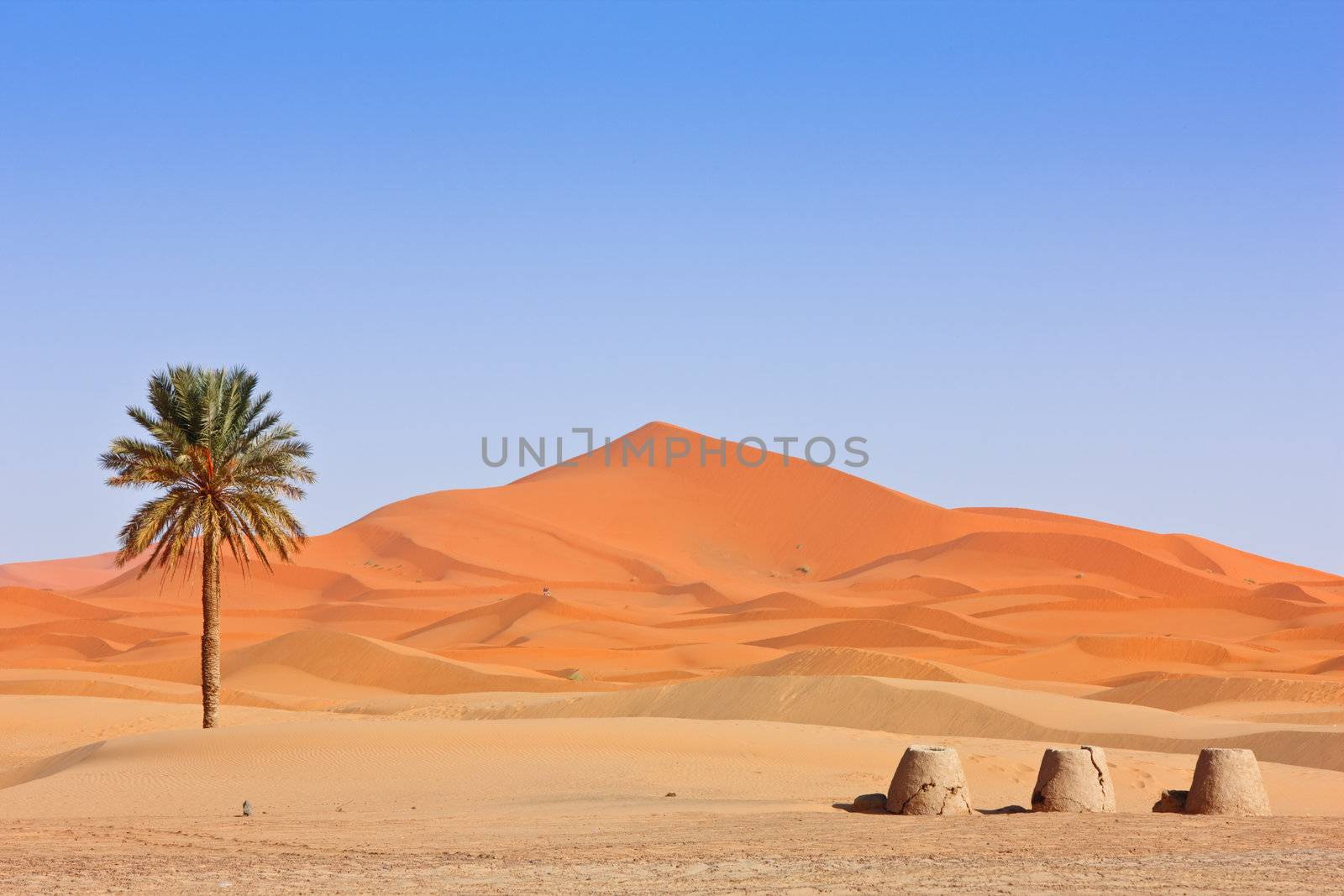 Beautiful Desert Landscape. Sahara, Morocco.