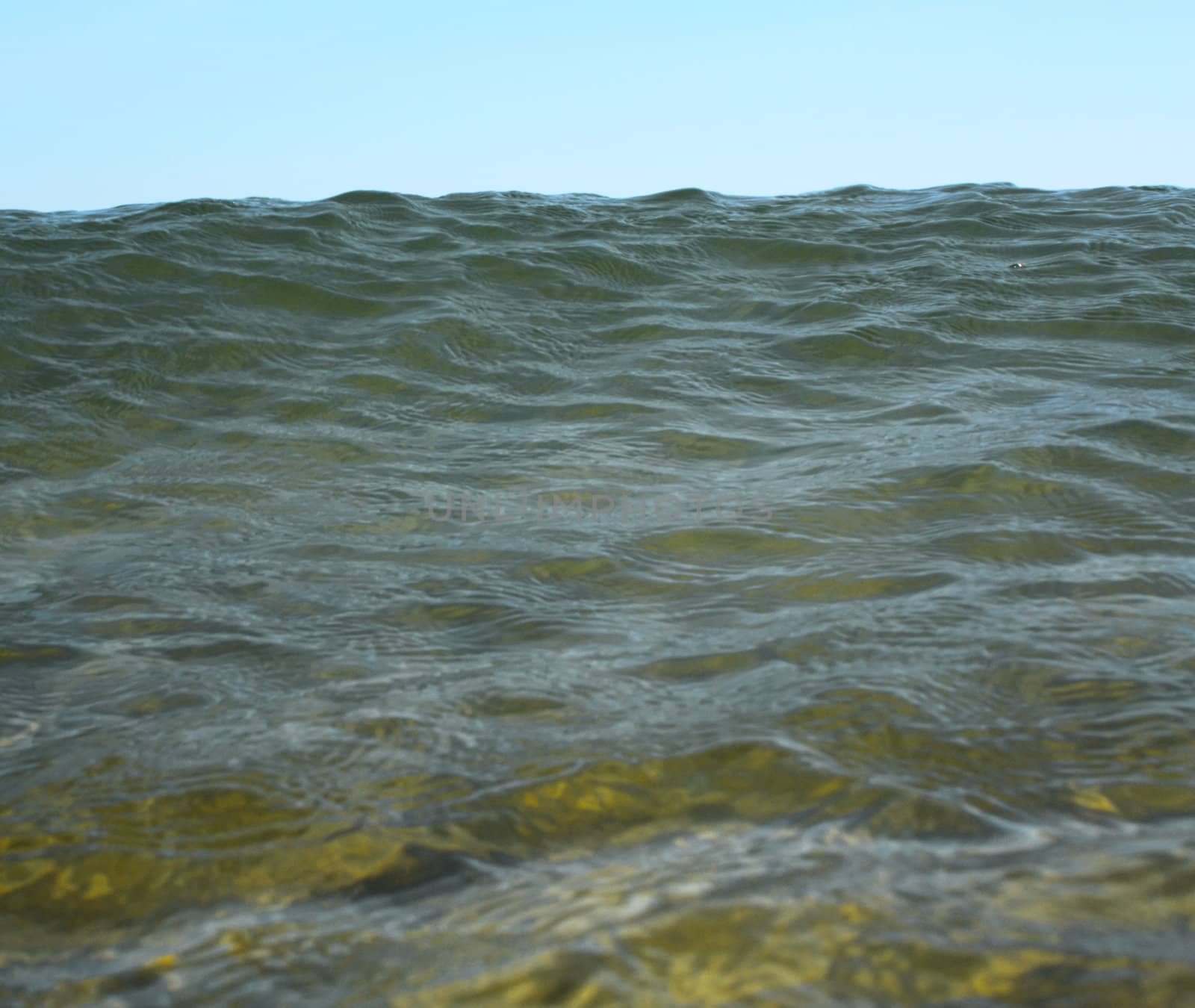 mounting waves of blue sky